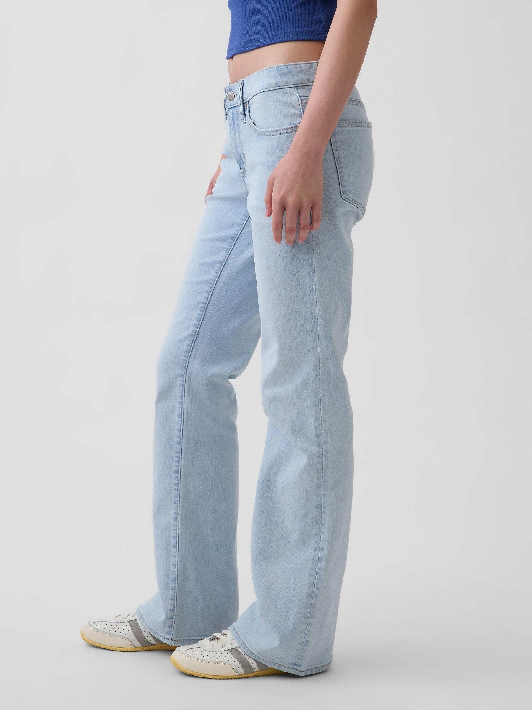 Light Wash Low Rise Long and Lean Jeans - Image 3 of 4