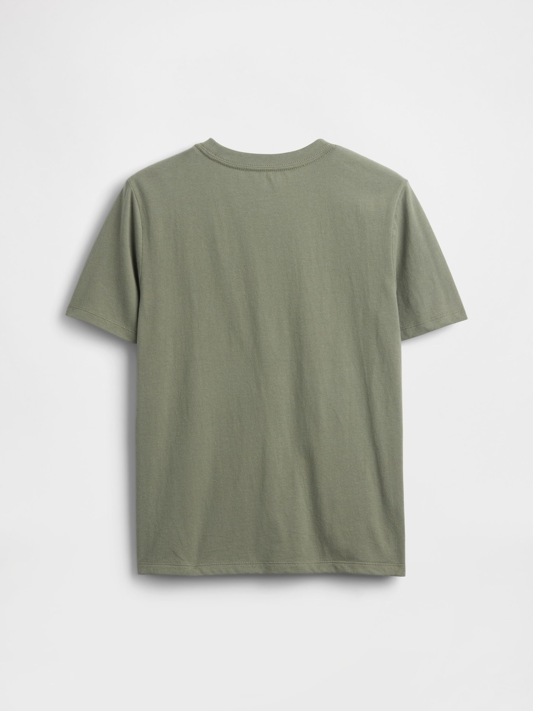 Khaki Green Graphic T-Shirt - Image 2 of 3