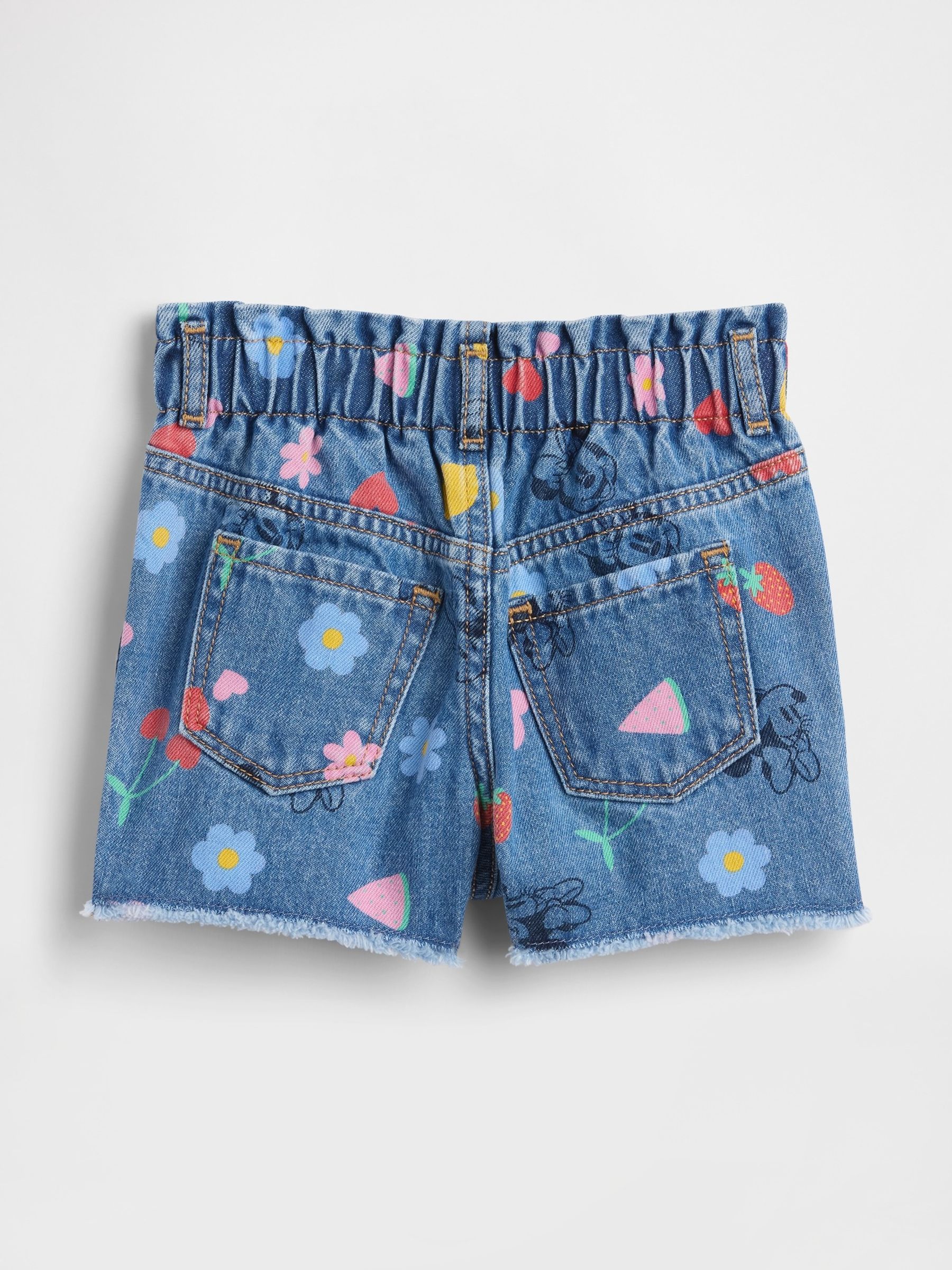 Medium wash Disney Paperbag Mom Jean Shorts - Image 2 of 3