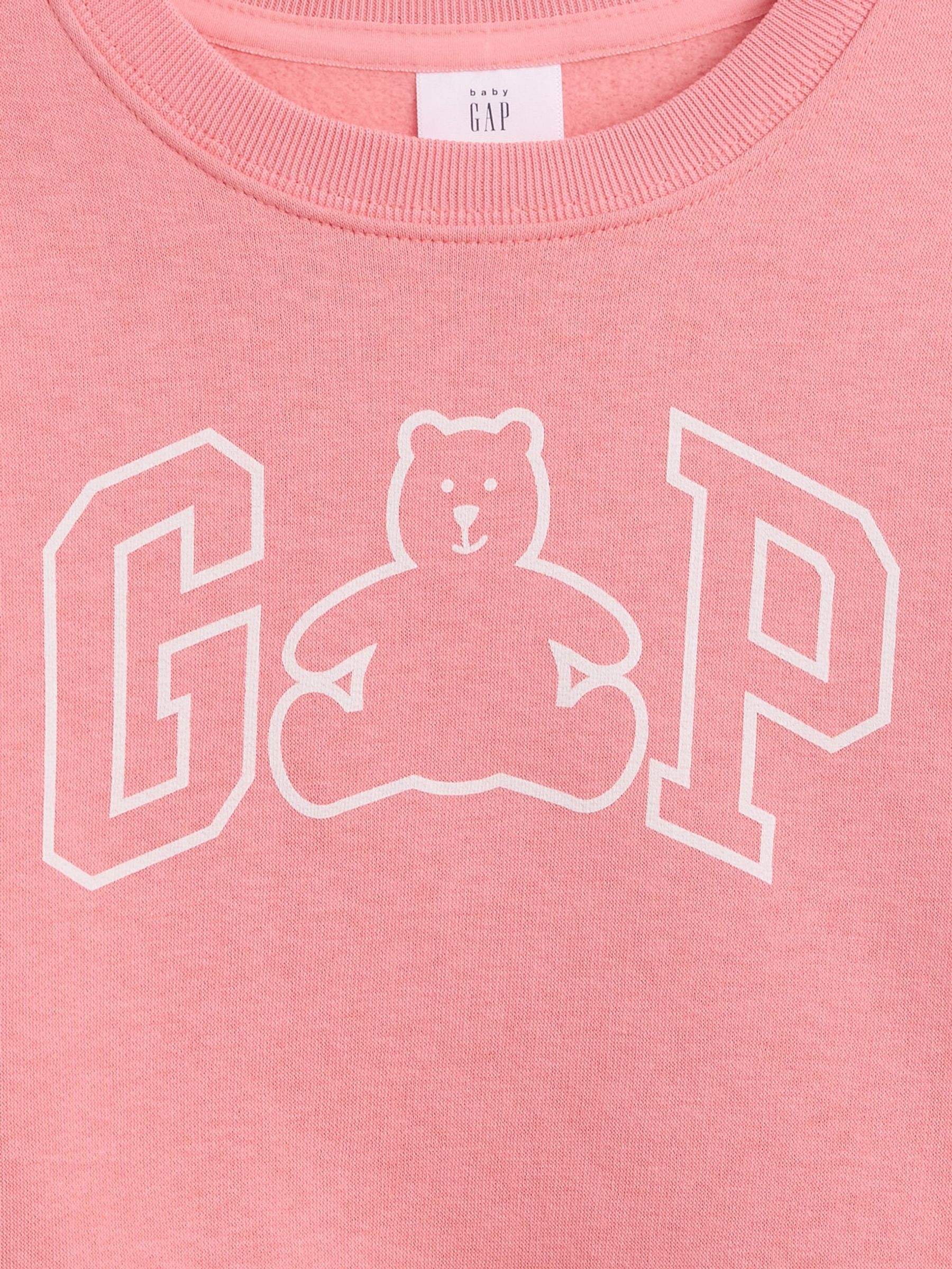Pink Logo Relaxed Crew Neck Sweatshirt (6mths-5yrs) - Image 3 of 3