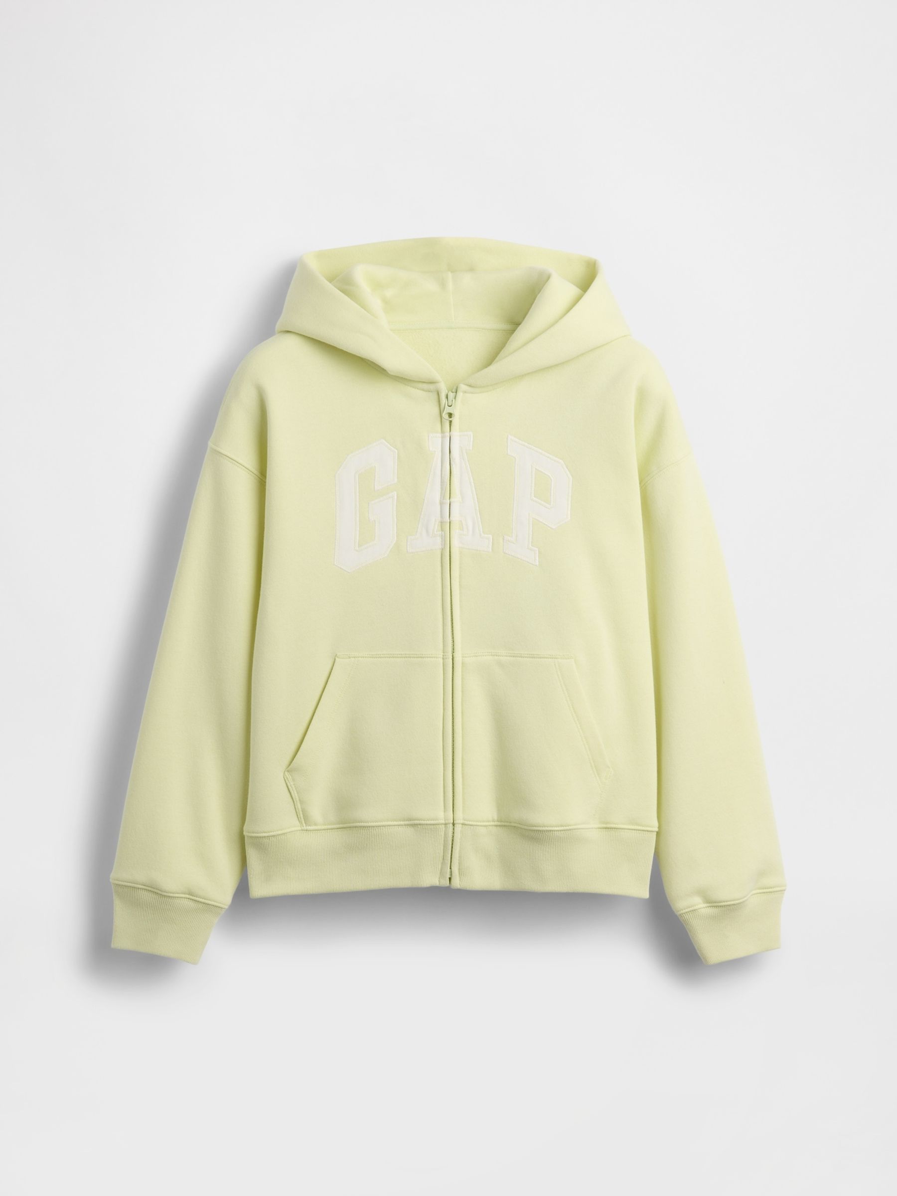 Yellow VintageSoft Logo Zip Hoodie - Image 4 of 5