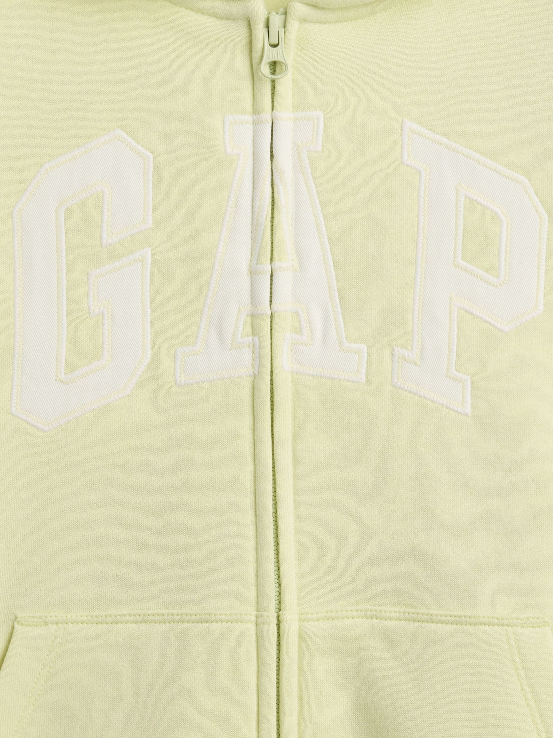 Yellow VintageSoft Logo Zip Hoodie - Image 5 of 5