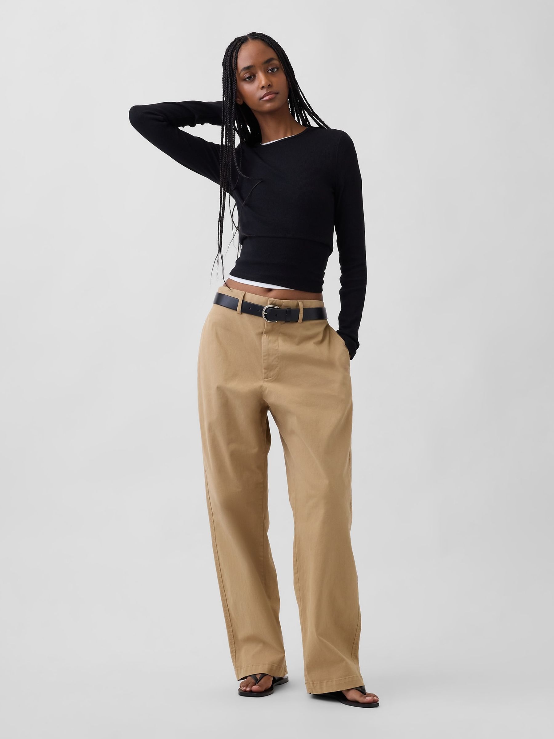 Black Modern Rib T-Shirt - Image 3 of 3