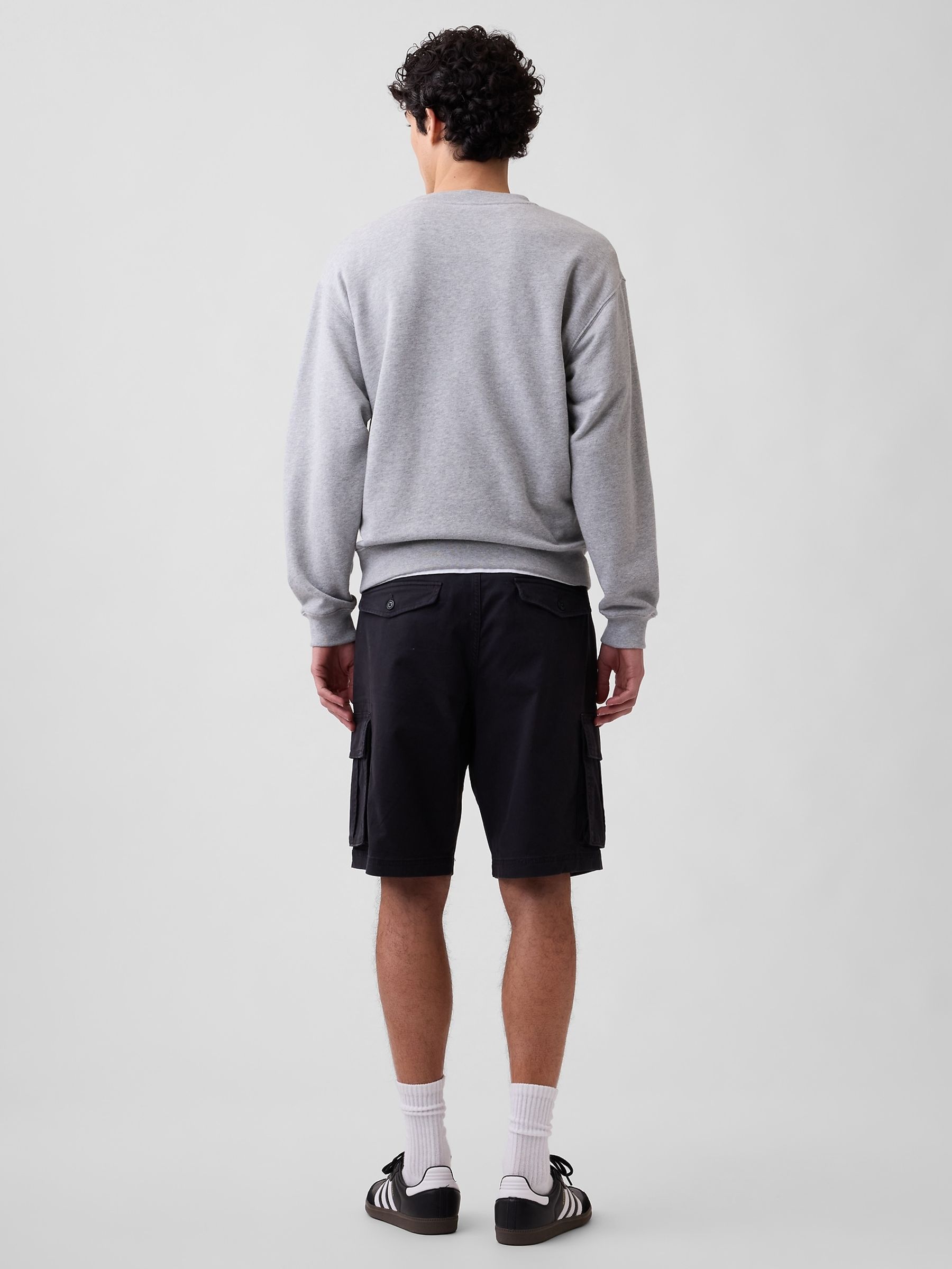 Black 11 inch Essential Cargo Shorts - Image 2 of 6 Black 11 inch Essential Cargo Shorts - Image 2 of 6