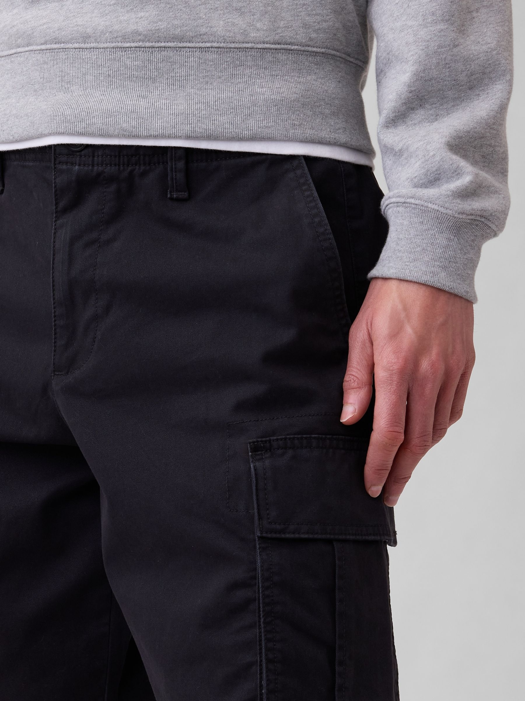Black 11 inch Essential Cargo Shorts - Image 5 of 6