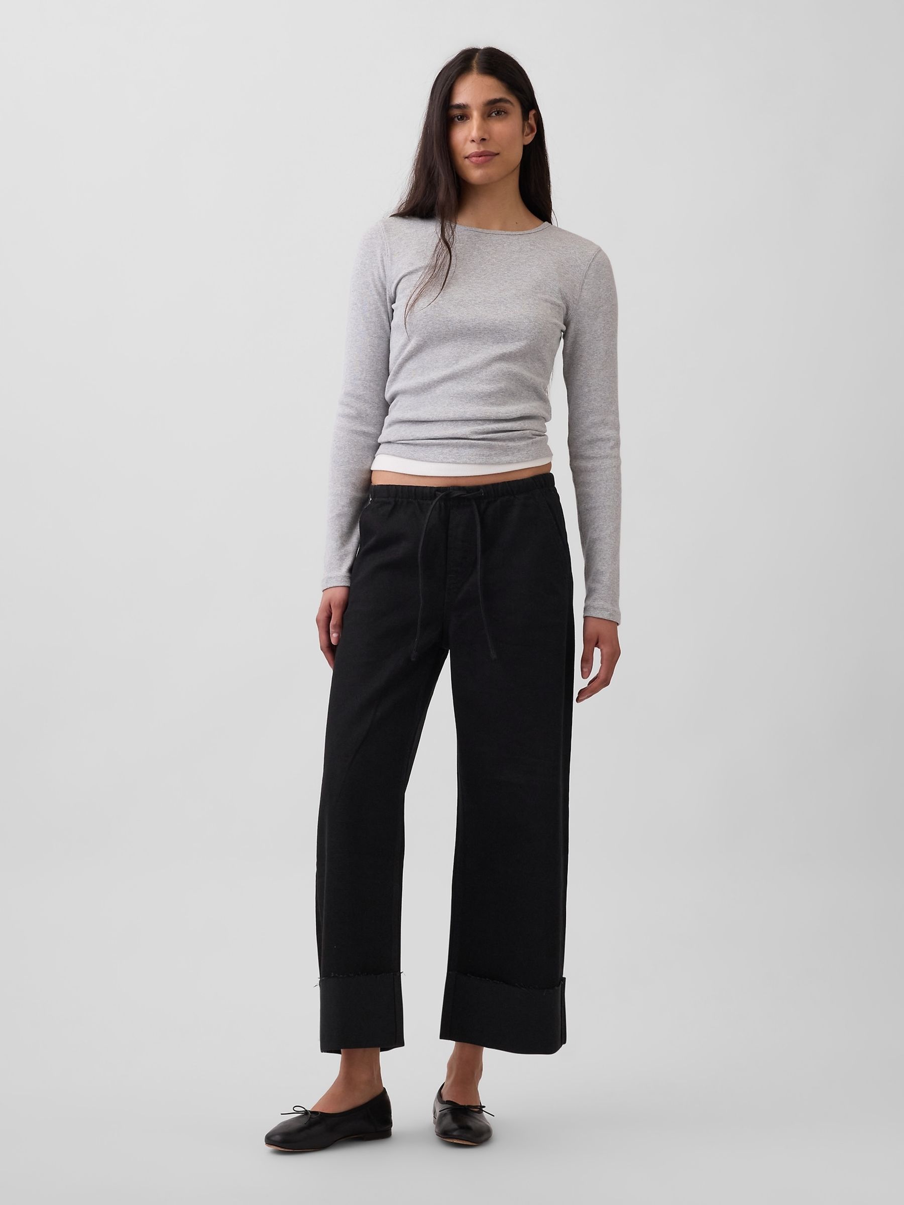 Black Low Rise UltraSoft Easy '90s Loose Crop Jeans - Image 4 of 4