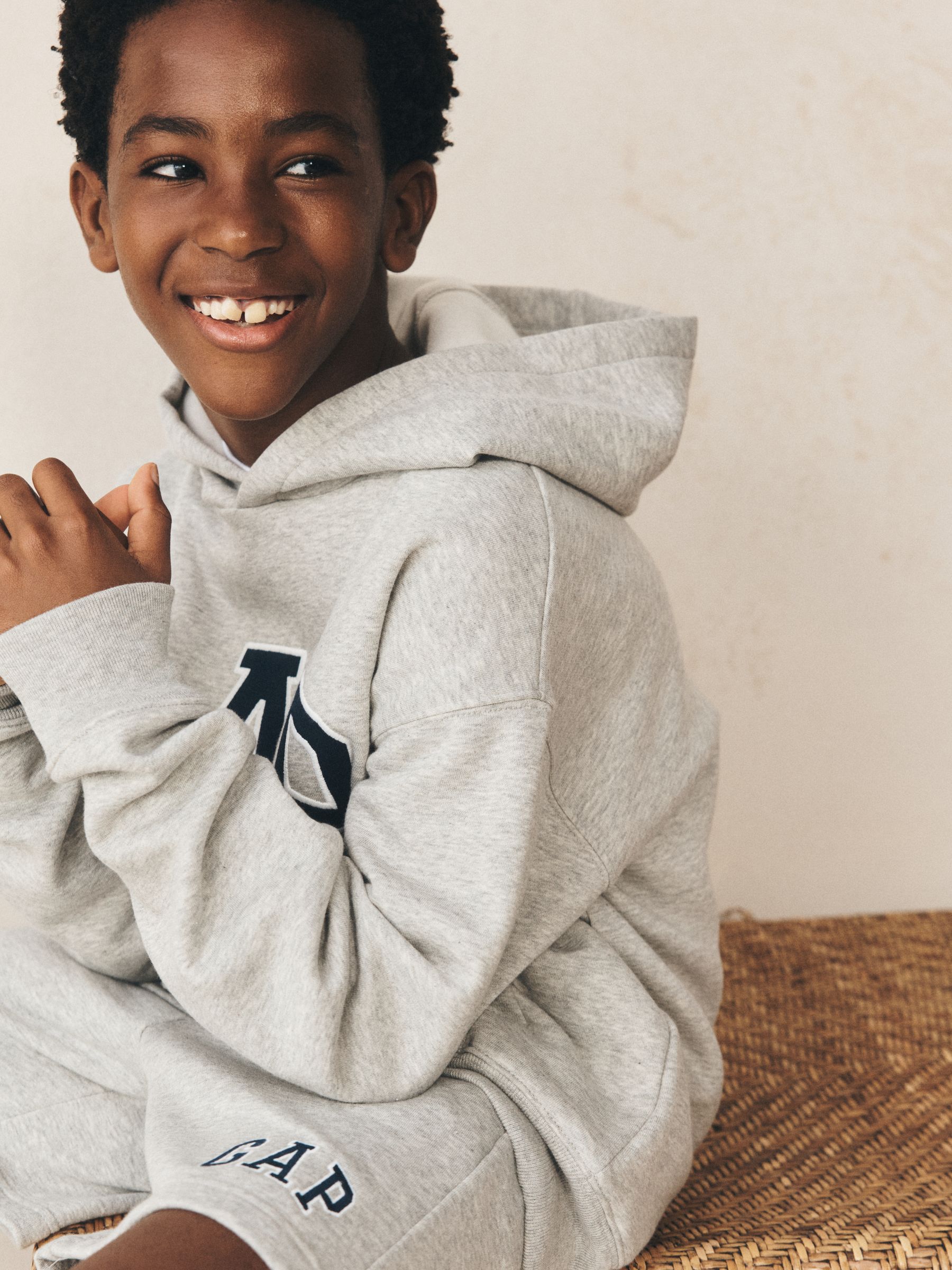Grey Relaxed Logo Pull On Shorts - Image 2 of 4