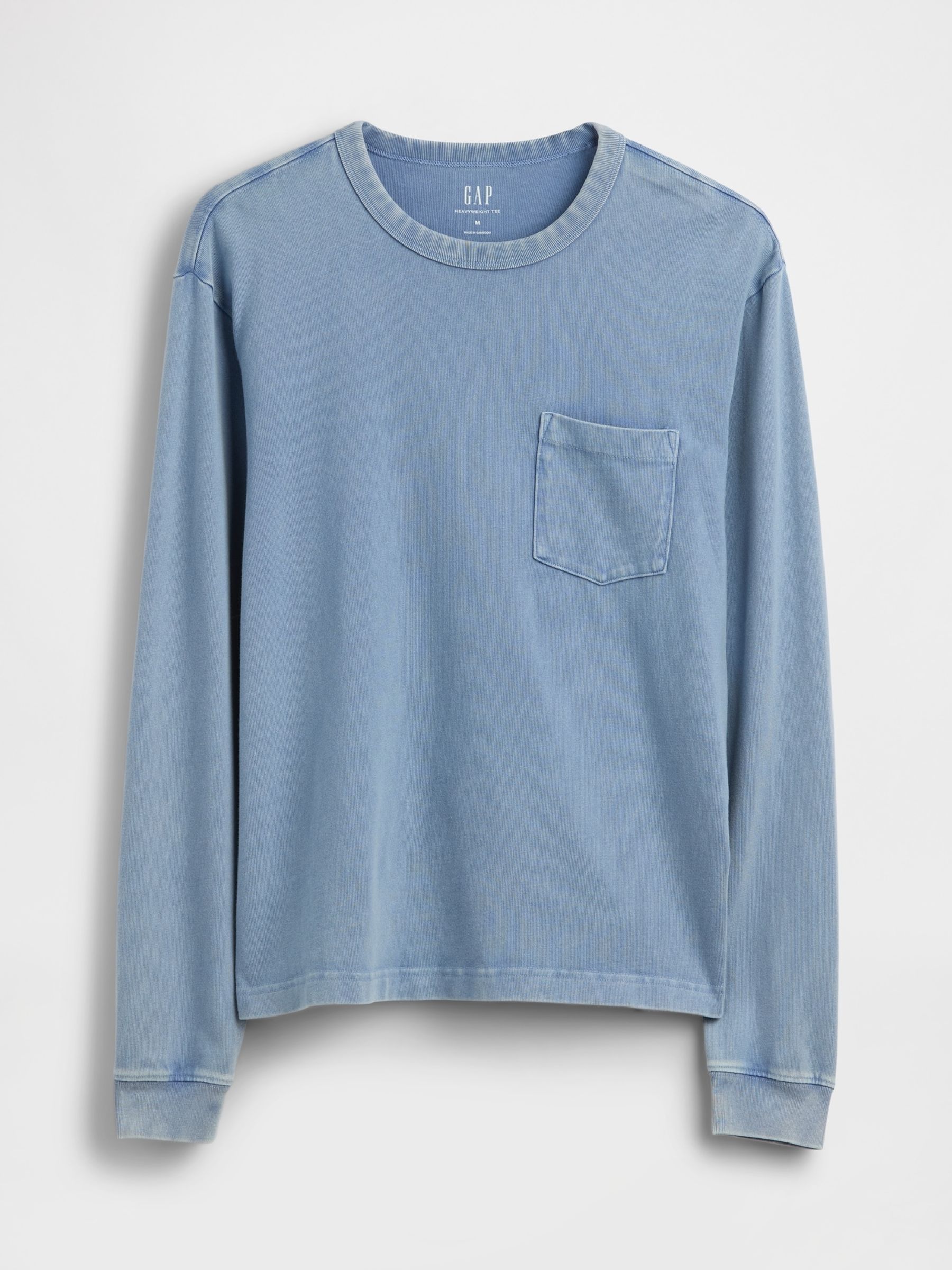 Blue Heavyweight Relaxed Long Sleev T-Shirt - Image 1 of 2