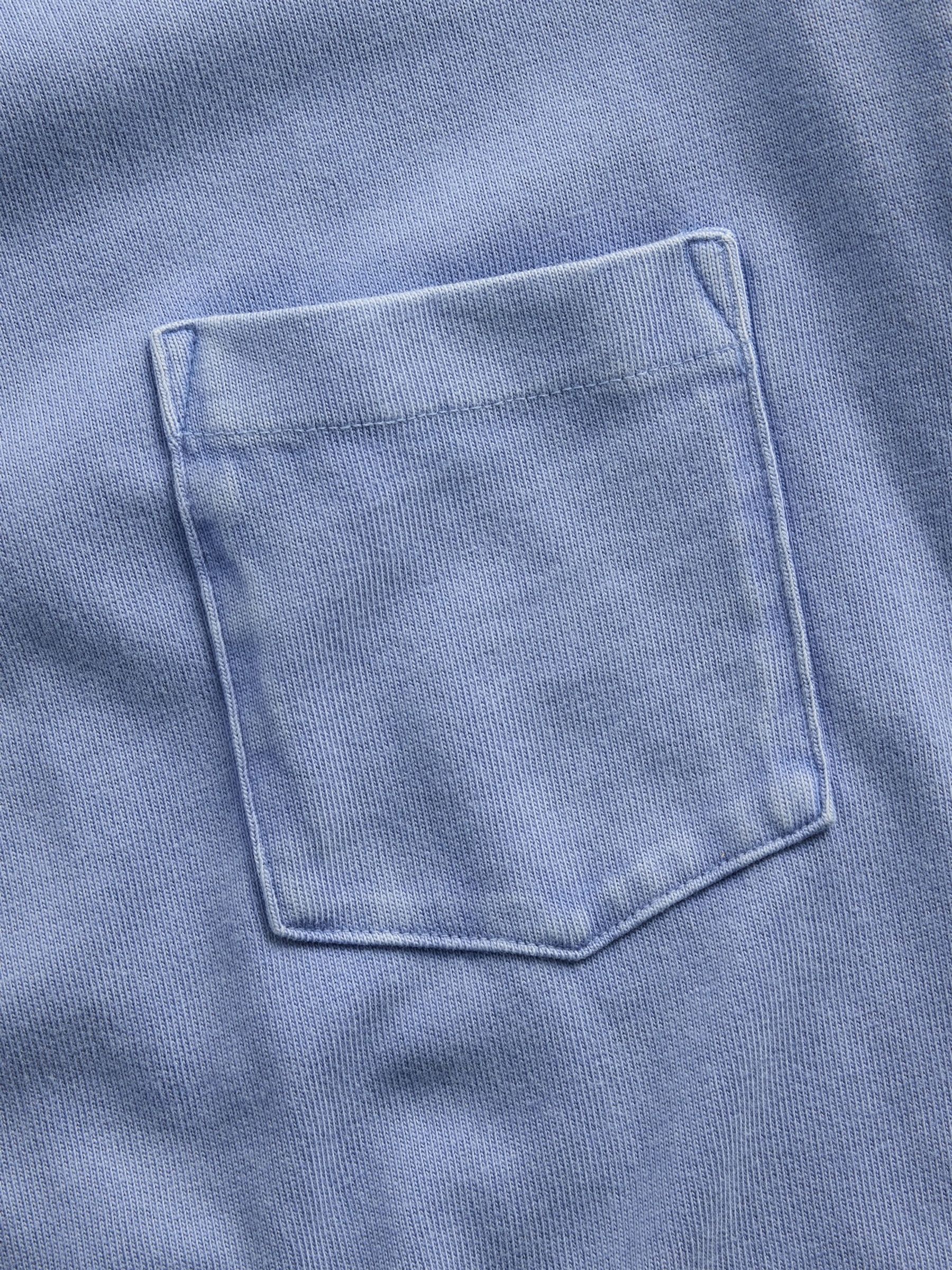 Blue Heavyweight Relaxed Long Sleev T-Shirt - Image 2 of 2 Blue Heavyweight Relaxed Long Sleev T-Shirt - Image 2 of 2