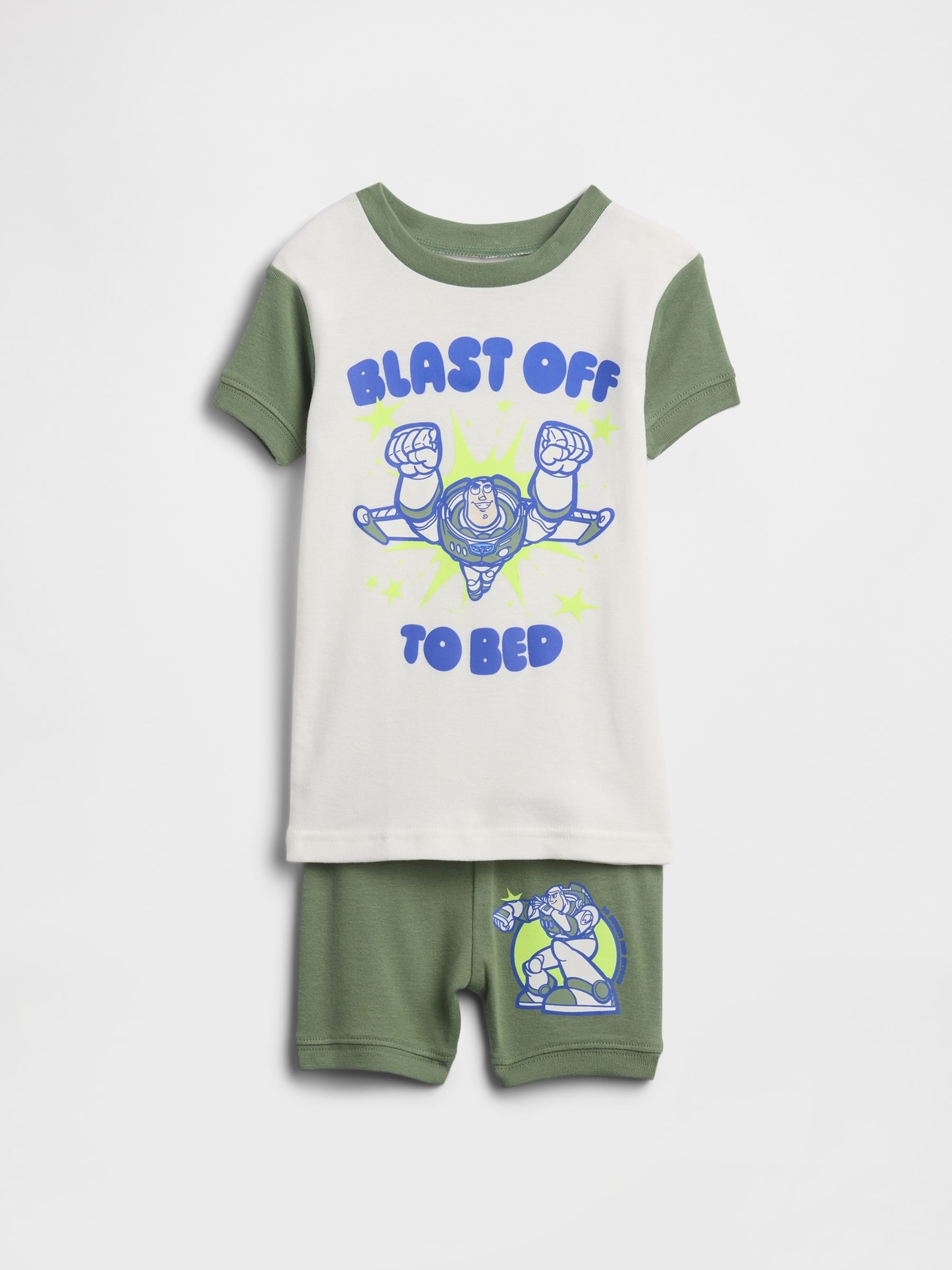 Green Buzz Lightyear Disney Toy Story Cotton pyjamas Set - Image 1 of 3