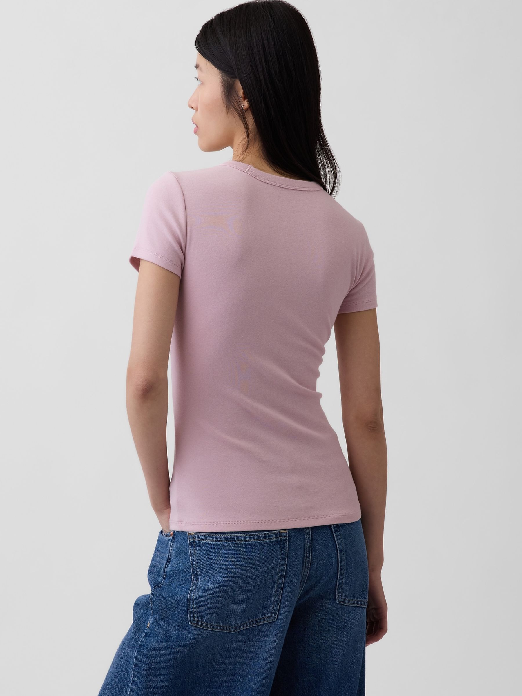 Pink Modern Crew neck T-Shirt - Image 2 of 3