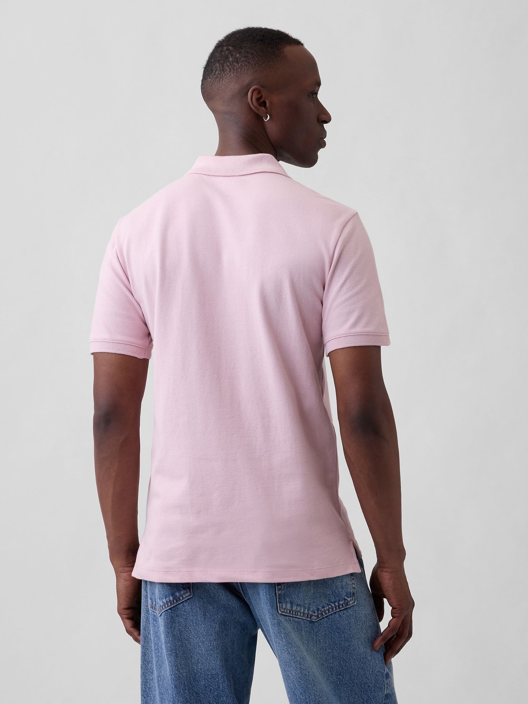Pink Logo Pique Polo Shirt - Image 2 of 4
