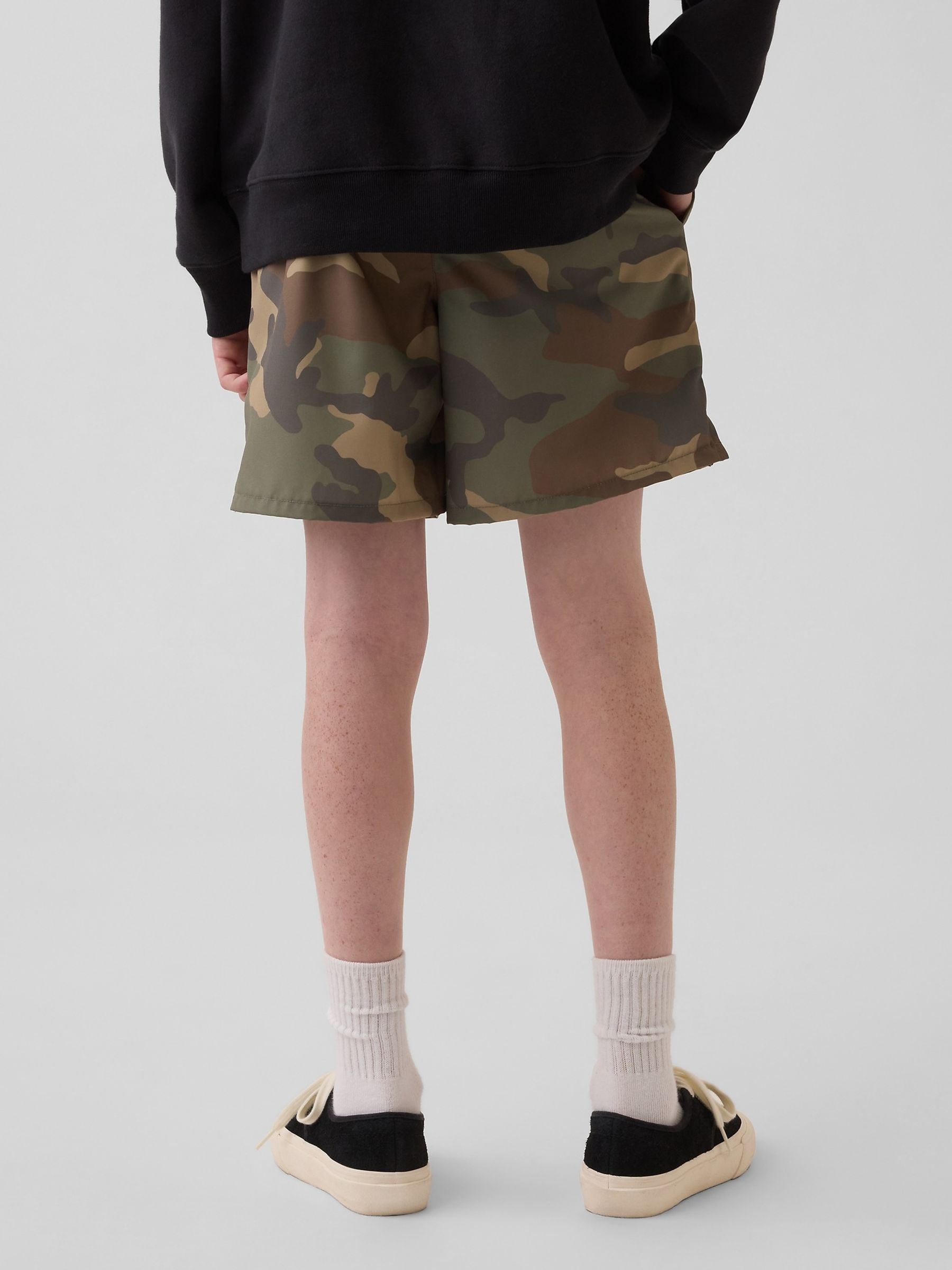 Green Camo Quick-Dry Shorts - Image 2 of 5