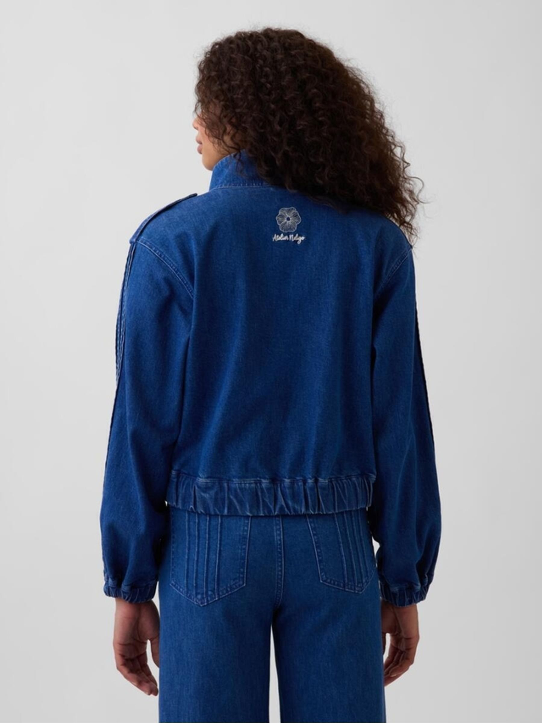 Gap x Harlem's Blue Fashion Row Denim Pintuck Jacket - Image 2 of 8