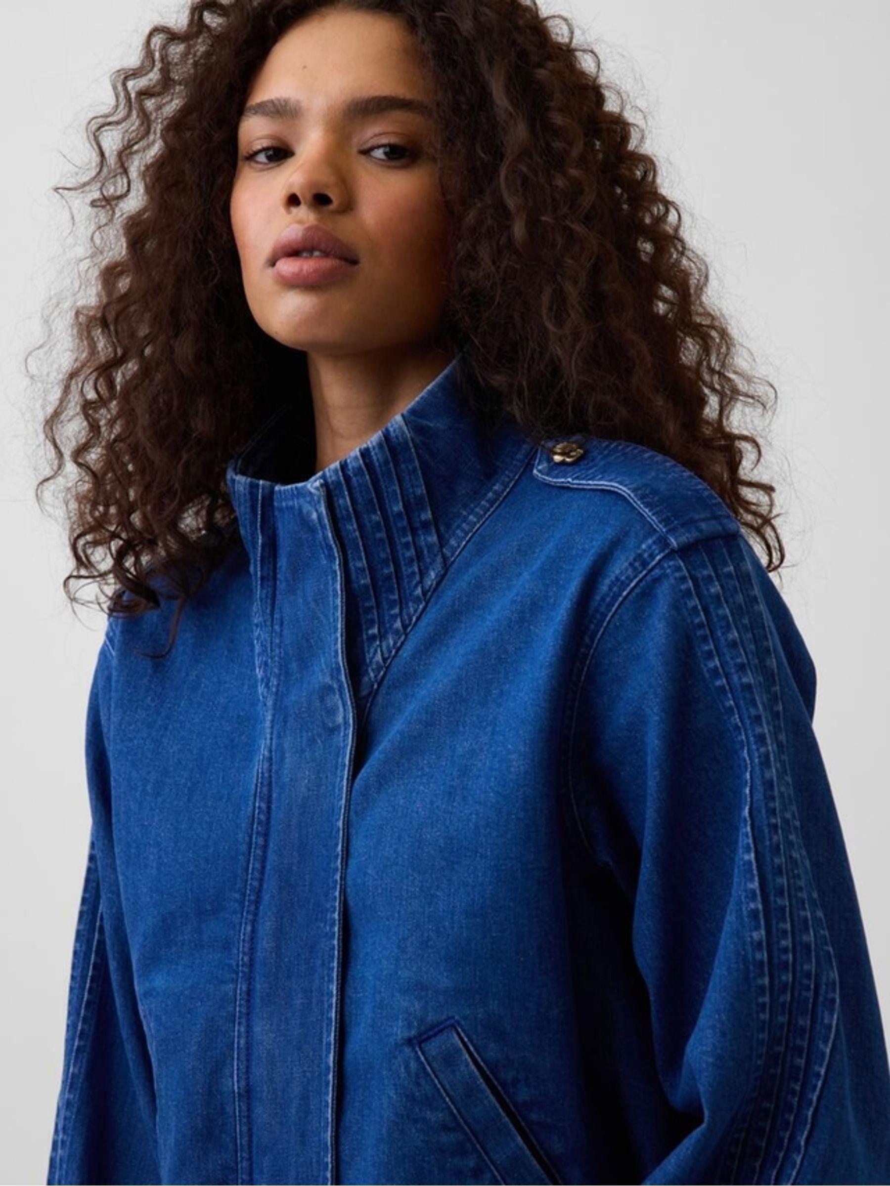Gap x Harlem's Blue Fashion Row Denim Pintuck Jacket - Image 4 of 8