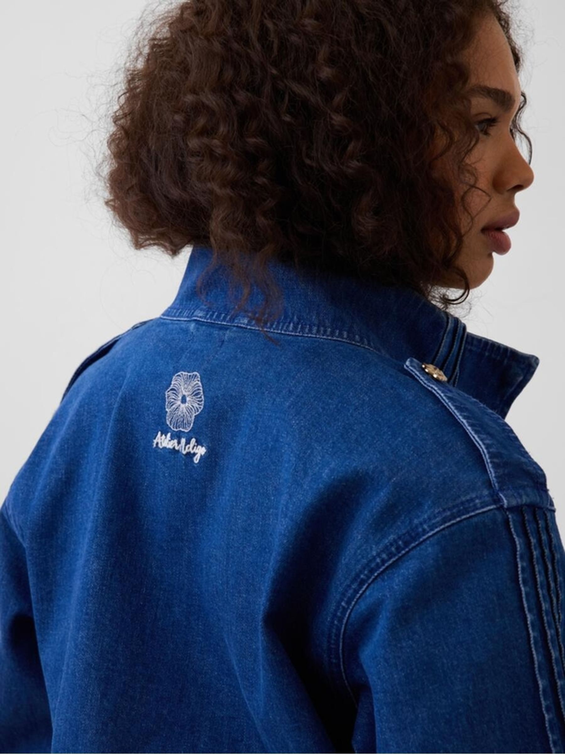 Gap x Harlem's Blue Fashion Row Denim Pintuck Jacket - Image 5 of 8