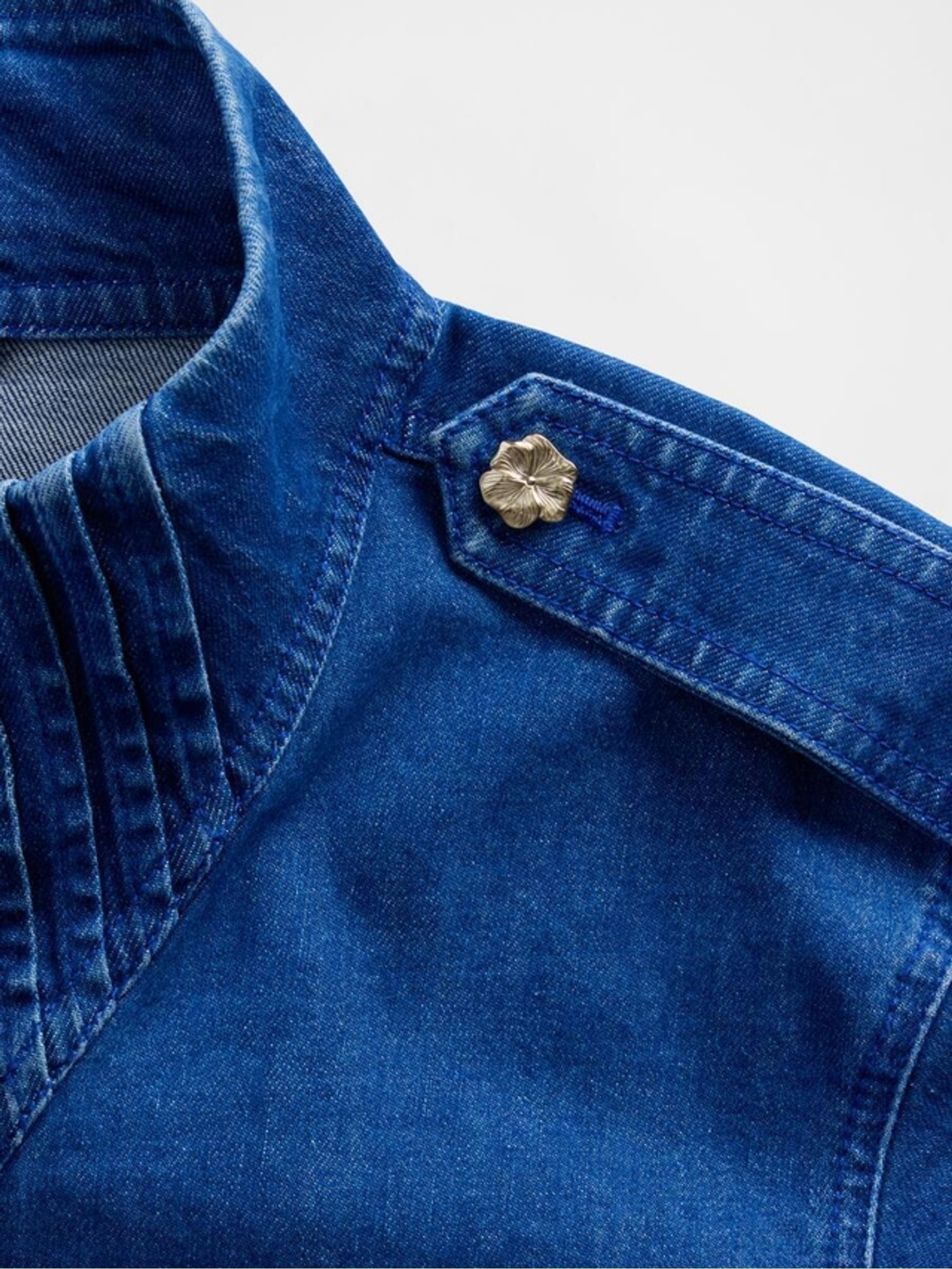 Gap x Harlem's Blue Fashion Row Denim Pintuck Jacket - Image 8 of 8
