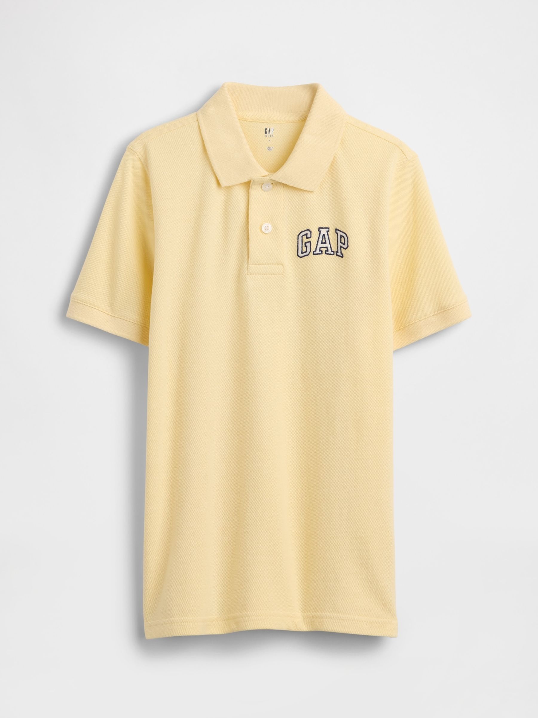Yellow Logo Pique Polo Shirt - Image 1 of 3