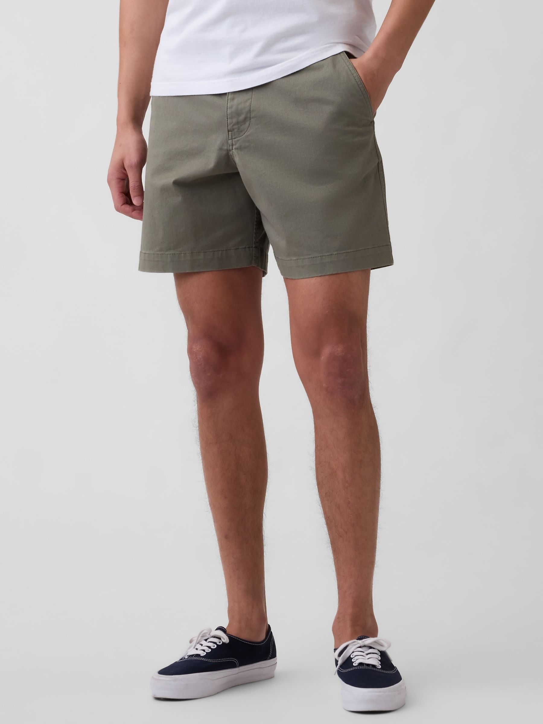 Green 7 inch Relaxed Shorts - Image 1 of 5