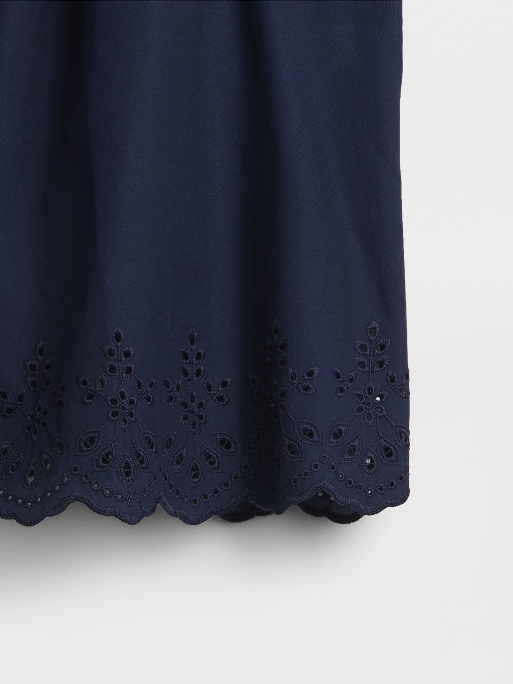 Blue Poplin Eyelet pyjama Top - Image 5 of 5