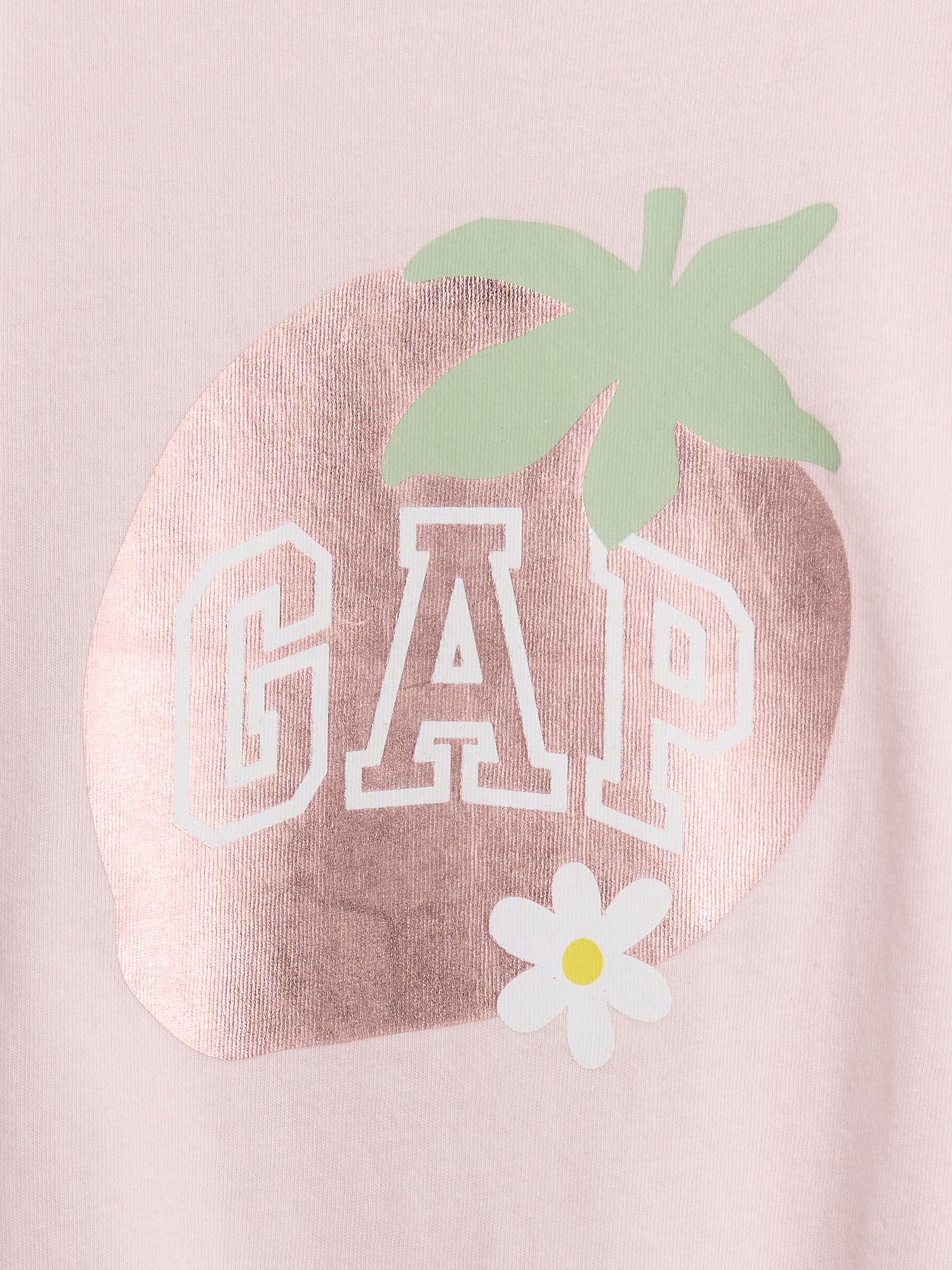 Pink Strawberry Graphic T-Shirt - Image 3 of 3