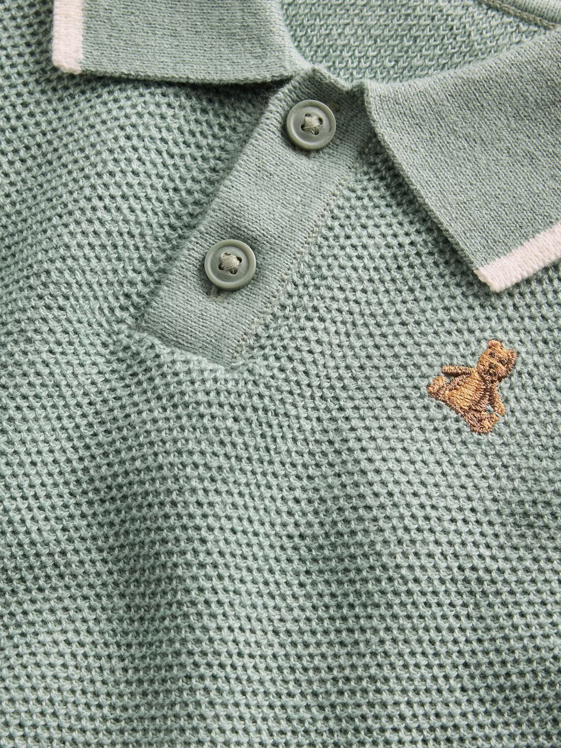 Green Knitted Polo Outfit Set - Image 2 of 2