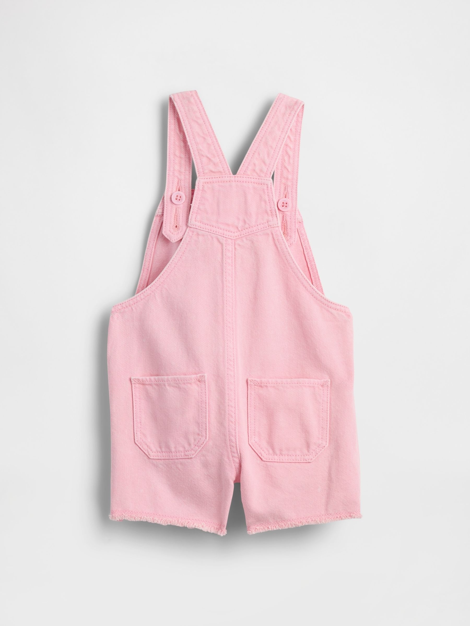 Pink UltraSoft Denim Short Dungarees - Image 2 of 2