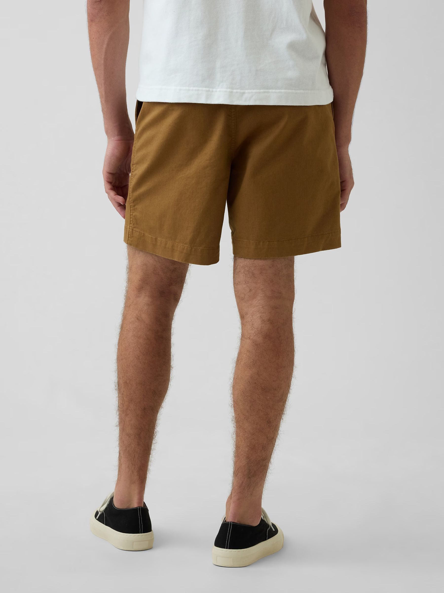 Brown 7 inch Relaxed Shorts - Image 2 of 4