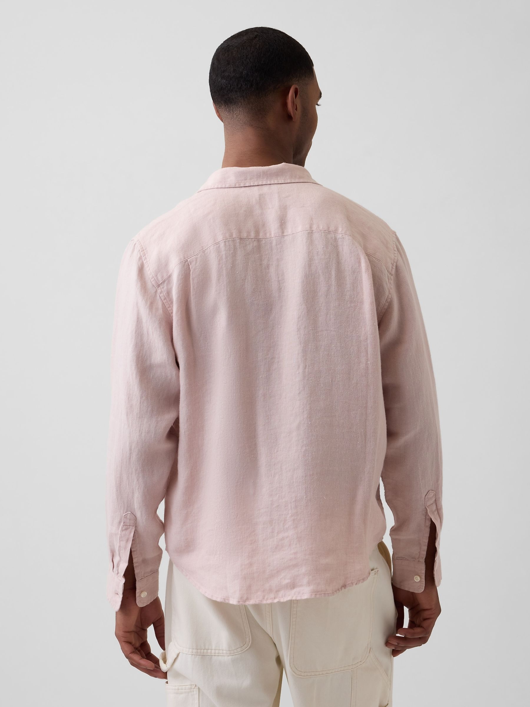 Pink Linen Relaxed Shirt - Image 2 of 4
