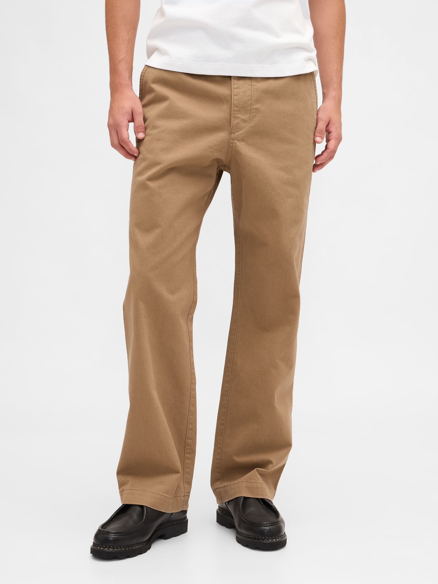 Beige Heavyweight Twill '90s Loose Chinos - Image 1 of 5