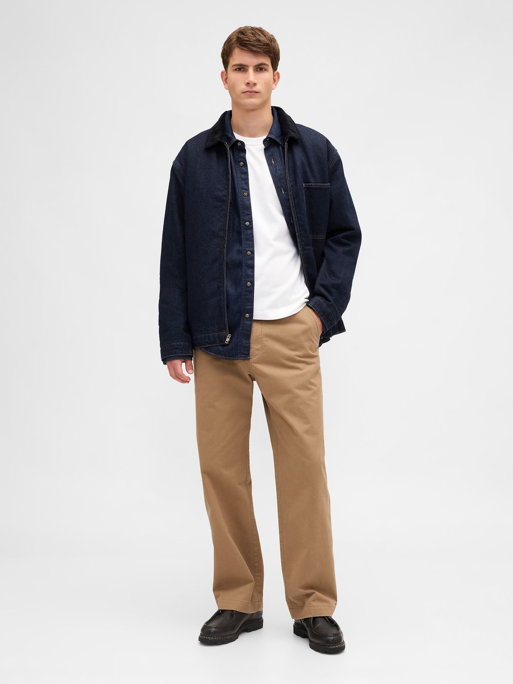 Beige Heavyweight Twill '90s Loose Chinos - Image 4 of 5