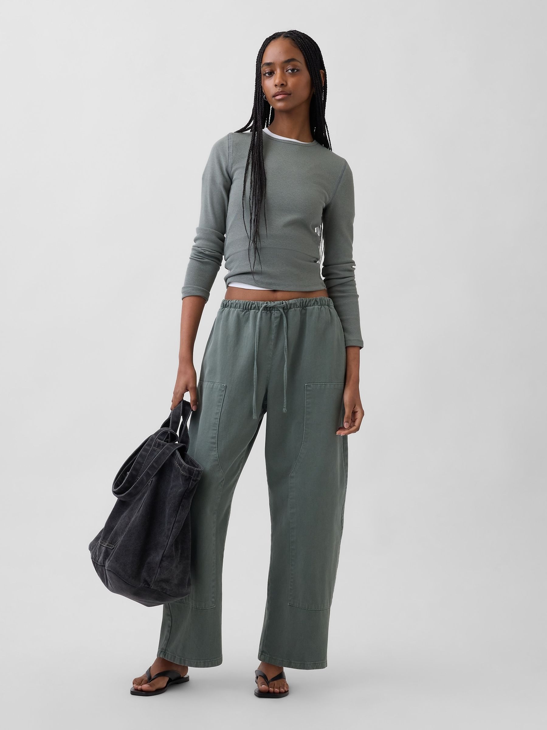 Green Modern Rib T-Shirt - Image 3 of 4