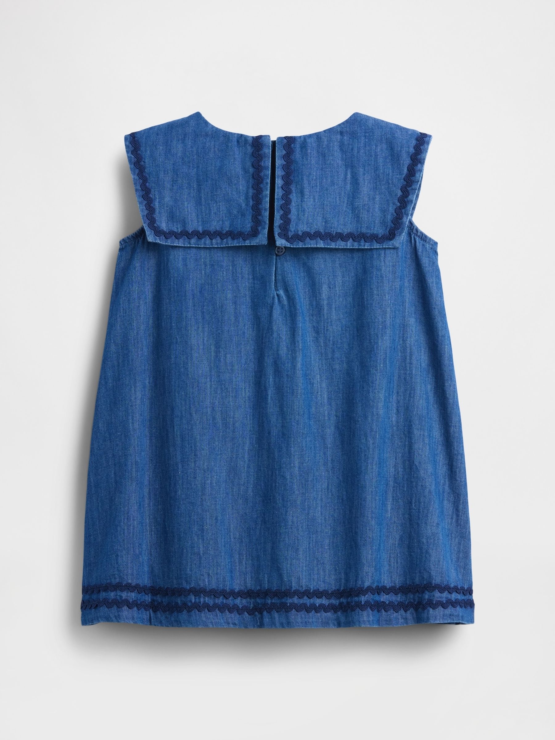 Blue Denim Sailor Dress - Image 3 of 3