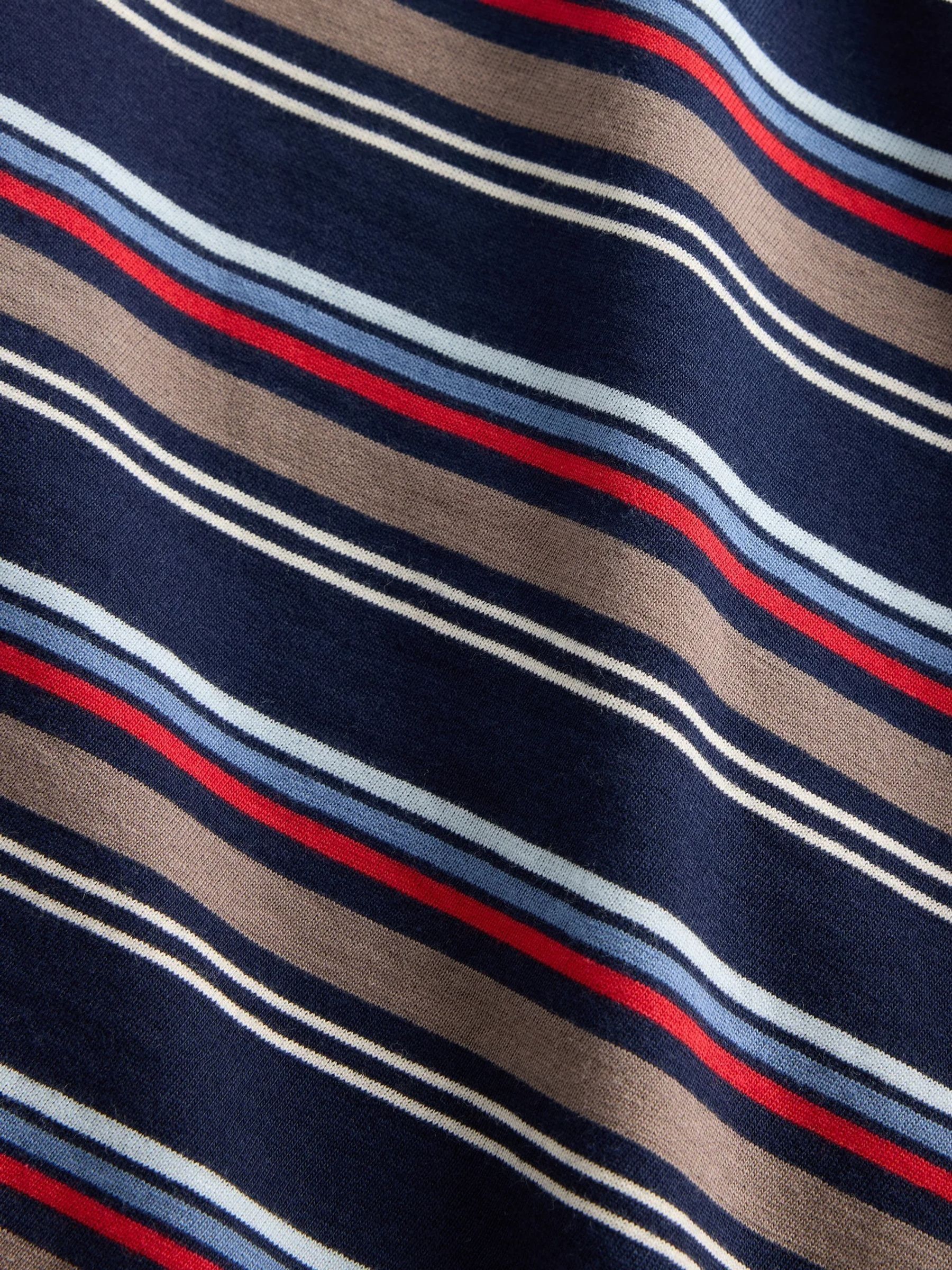 Navy stripe Cotton VintageSoft T-Shirt - Image 4 of 4 Navy stripe Cotton VintageSoft T-Shirt - Image 4 of 4