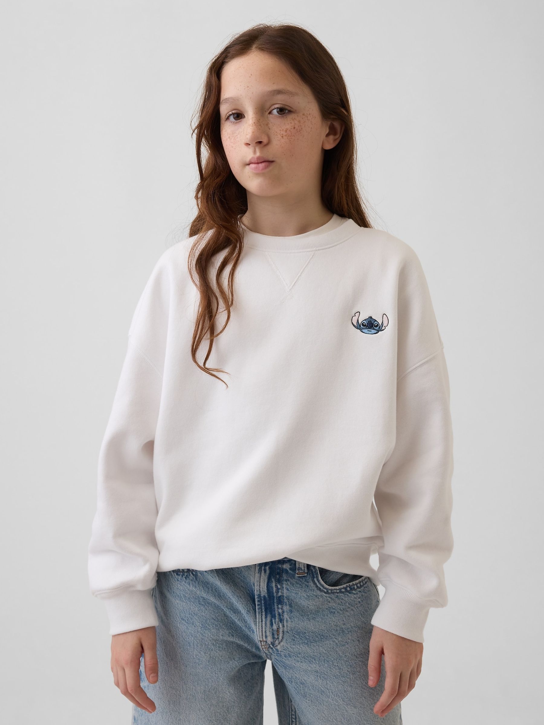 White Disney VintageSoft Oversized Sweatshirt - Image 1 of 5
