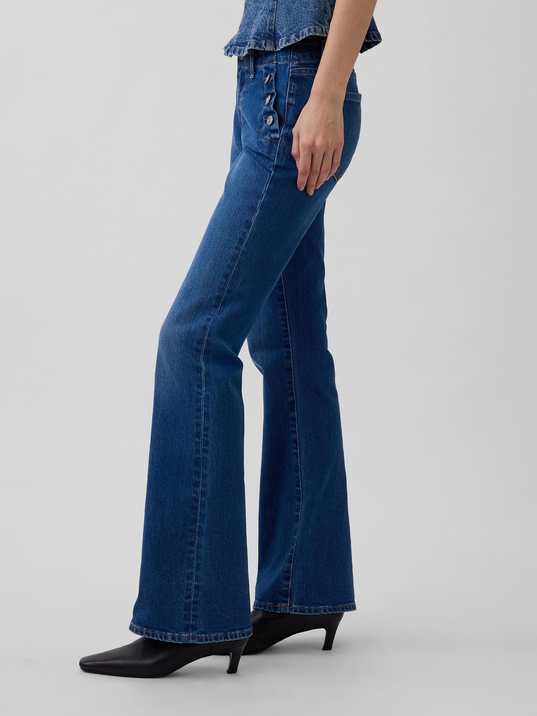 Medium wash Low Rise Long and Lean Sailor Jeans - Image 4 of 4