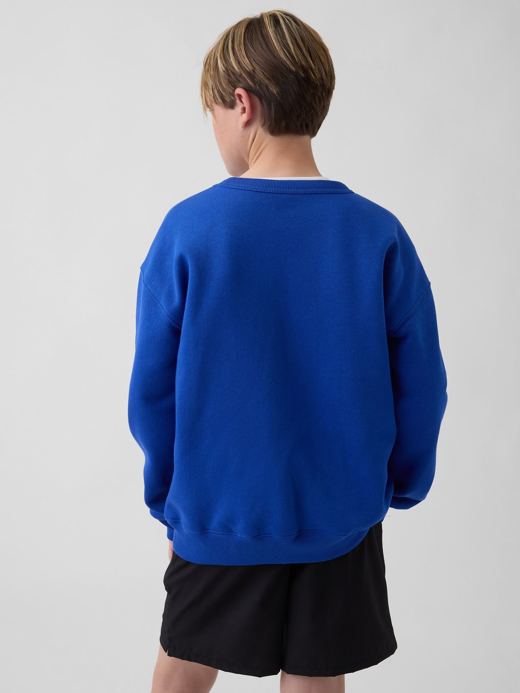 Blue Relaxed Graphic Sweatshirt - Image 2 of 5