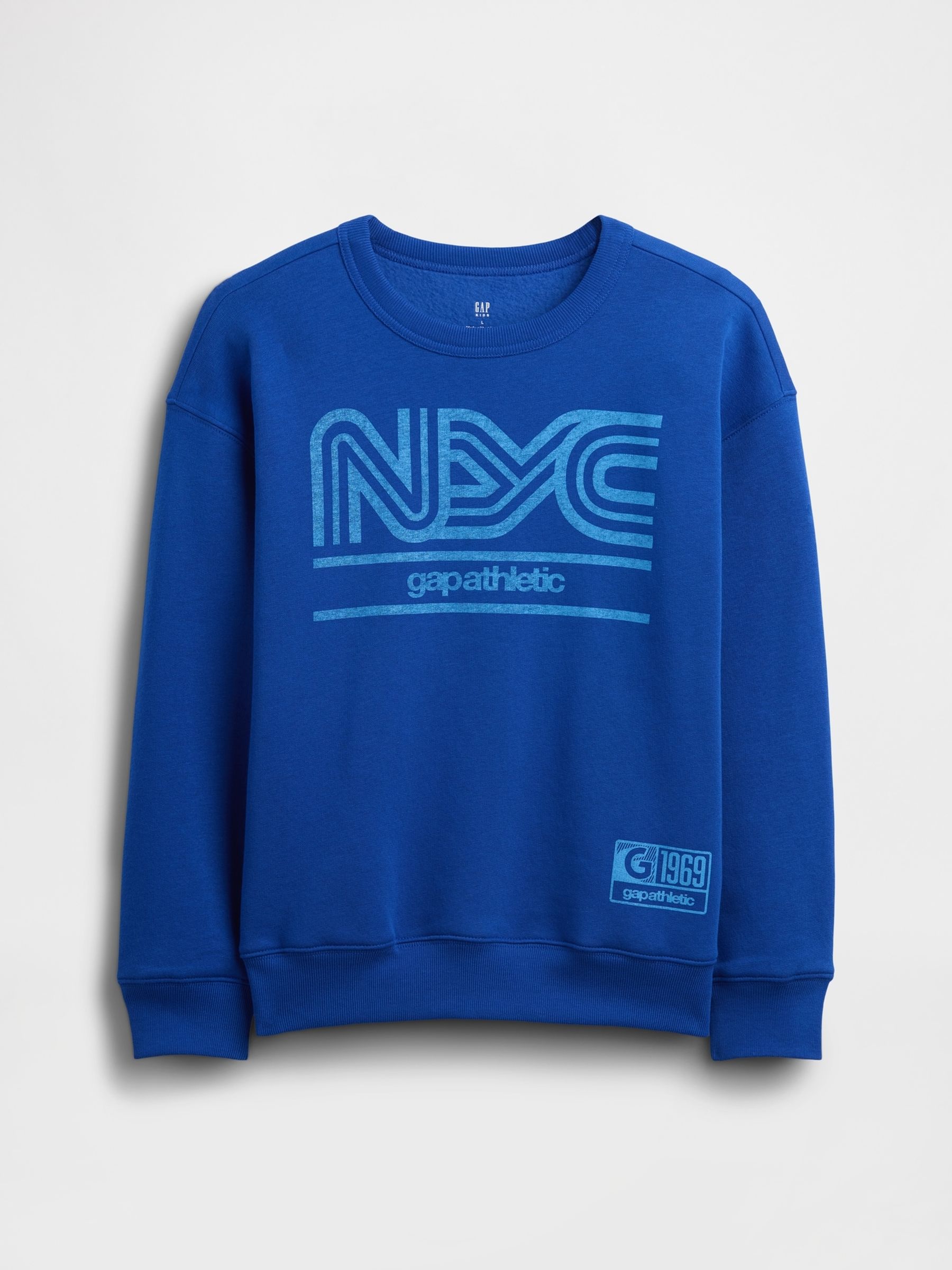 Blue Relaxed Graphic Sweatshirt - Image 4 of 5