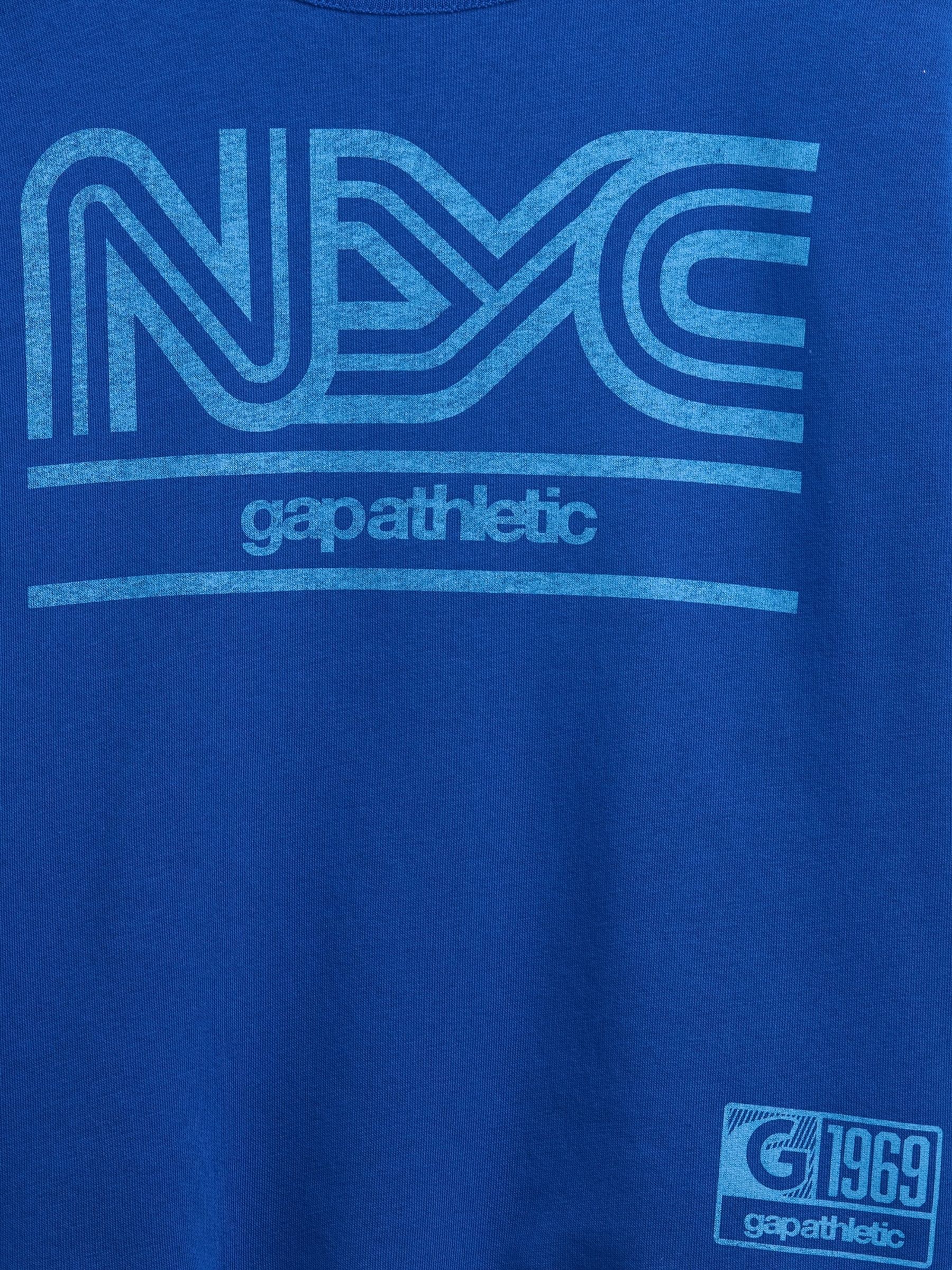 Blue Relaxed Graphic Sweatshirt - Image 5 of 5