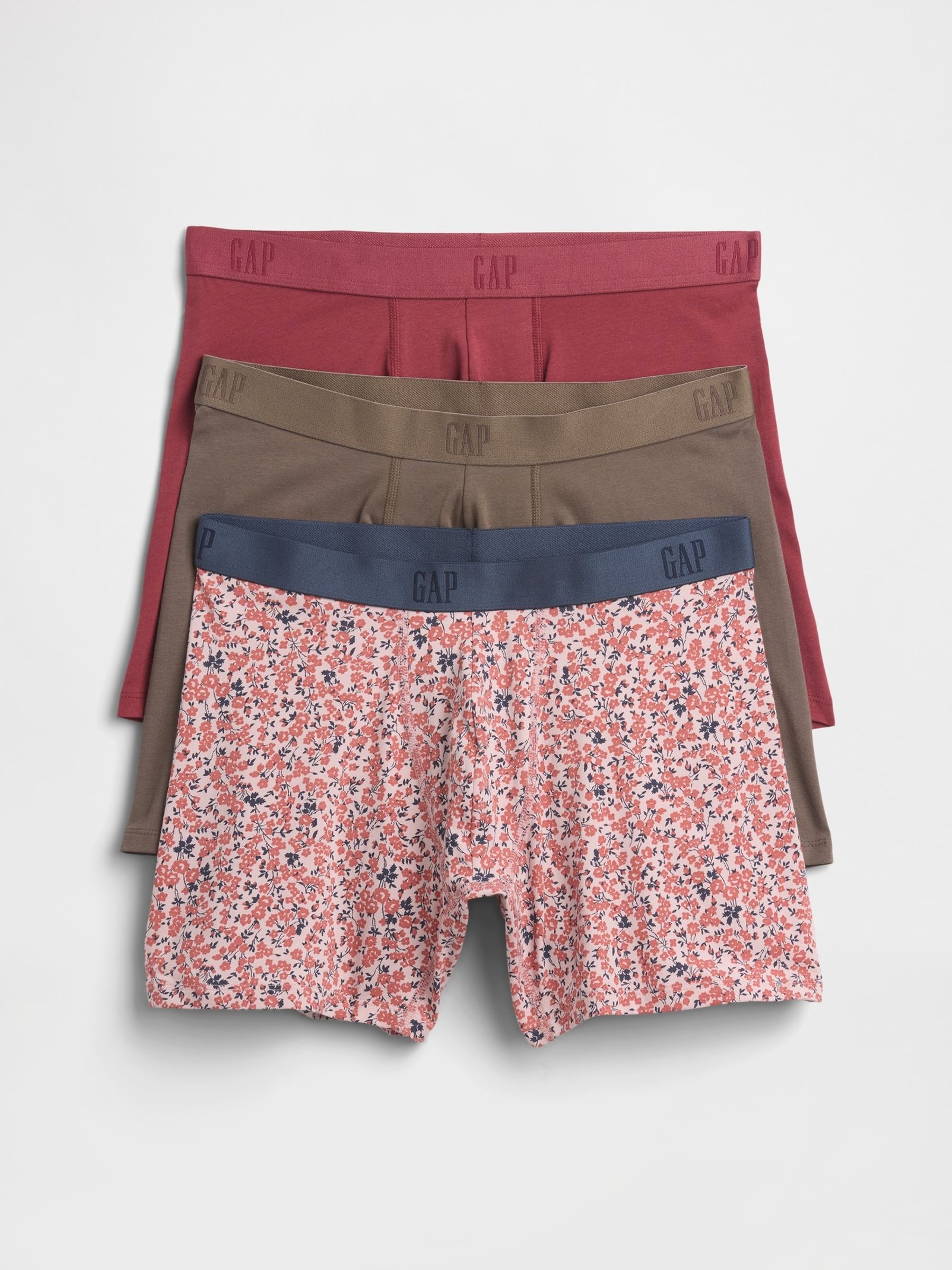 Red 5inch Boxer Briefs 3 Pack - Image 1 of 1