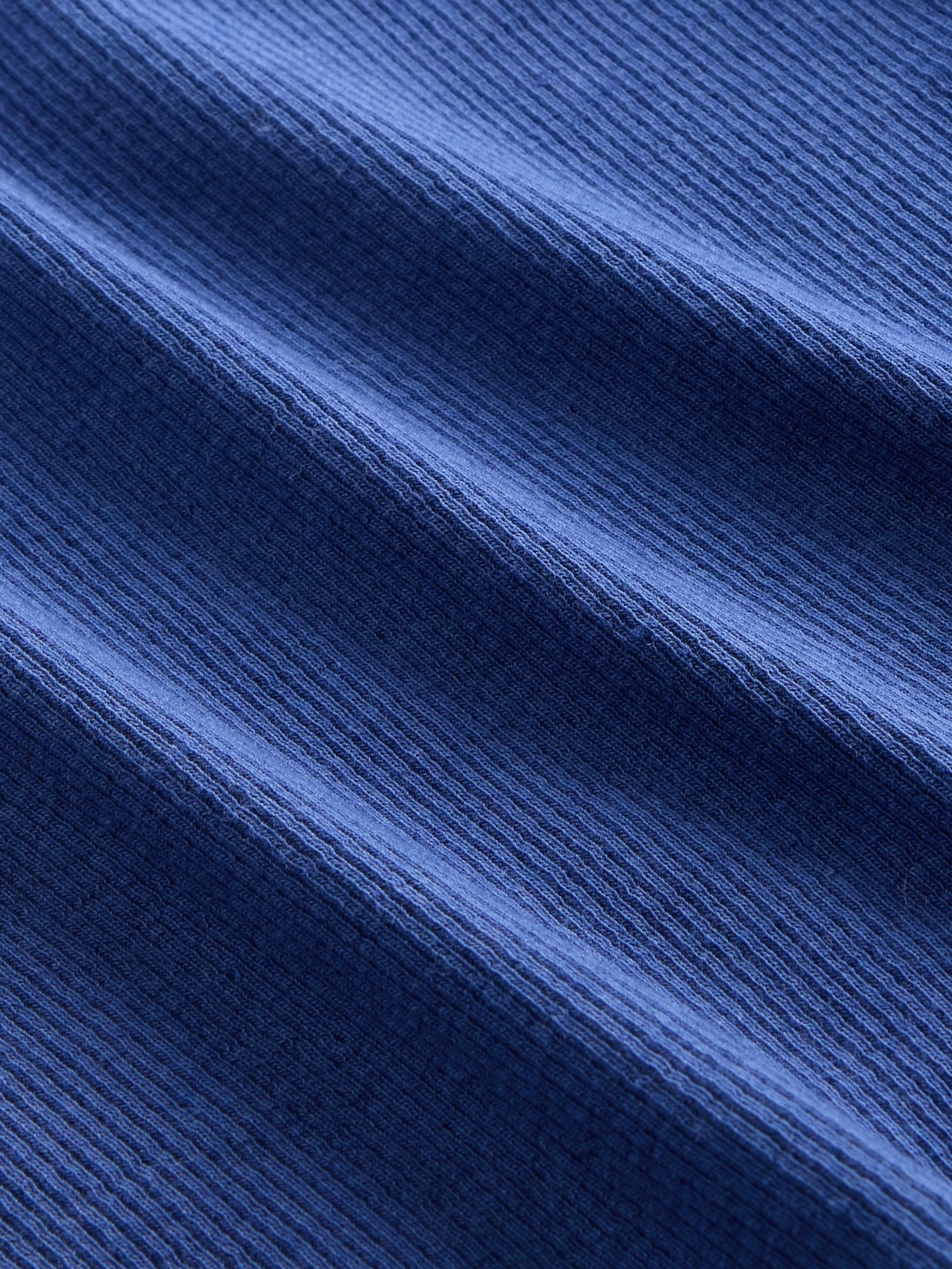 Blue Modern Rib T-Shirt - Image 4 of 4