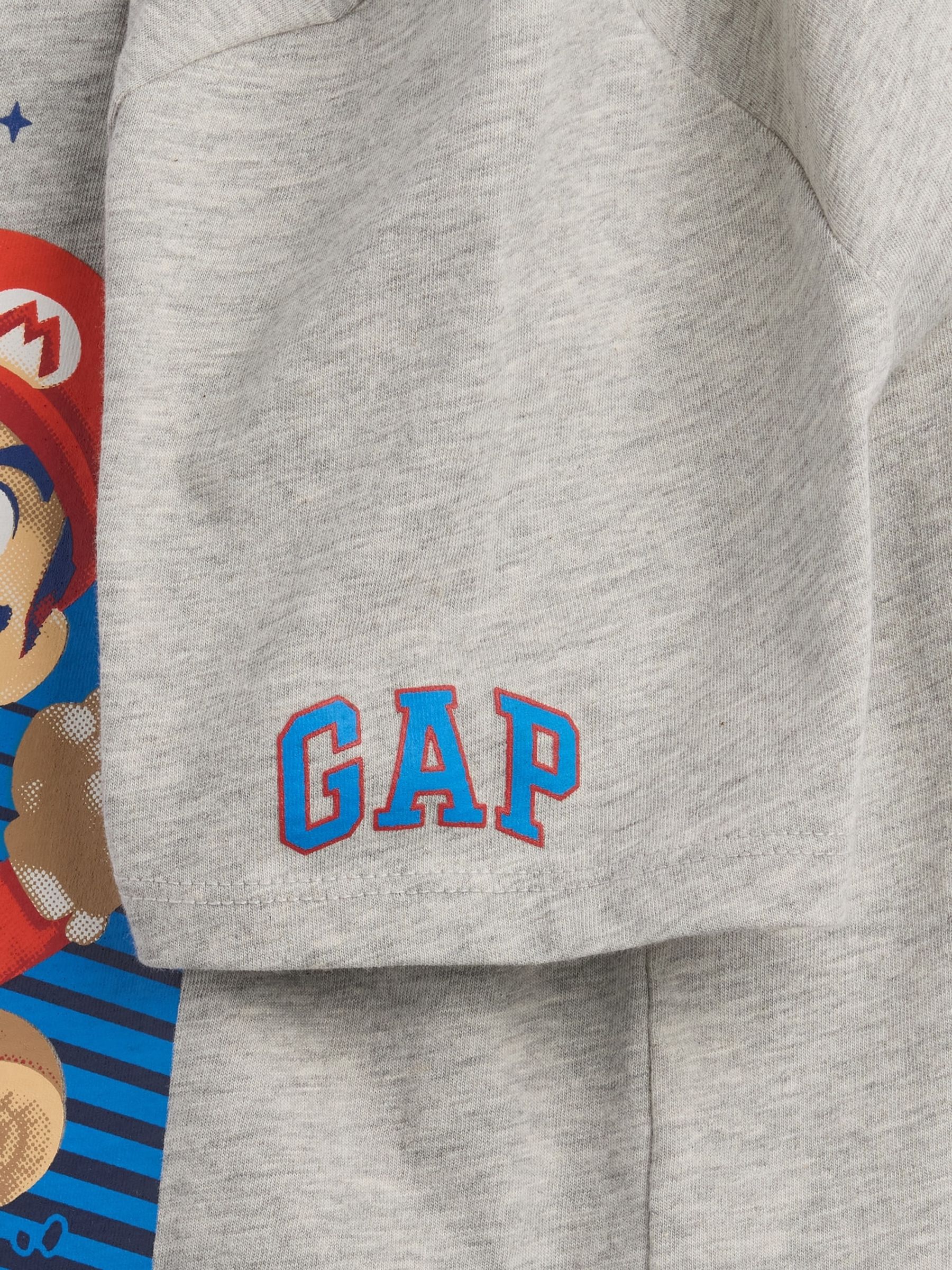 Grey Super Mario Graphic T-Shirt - Image 3 of 3