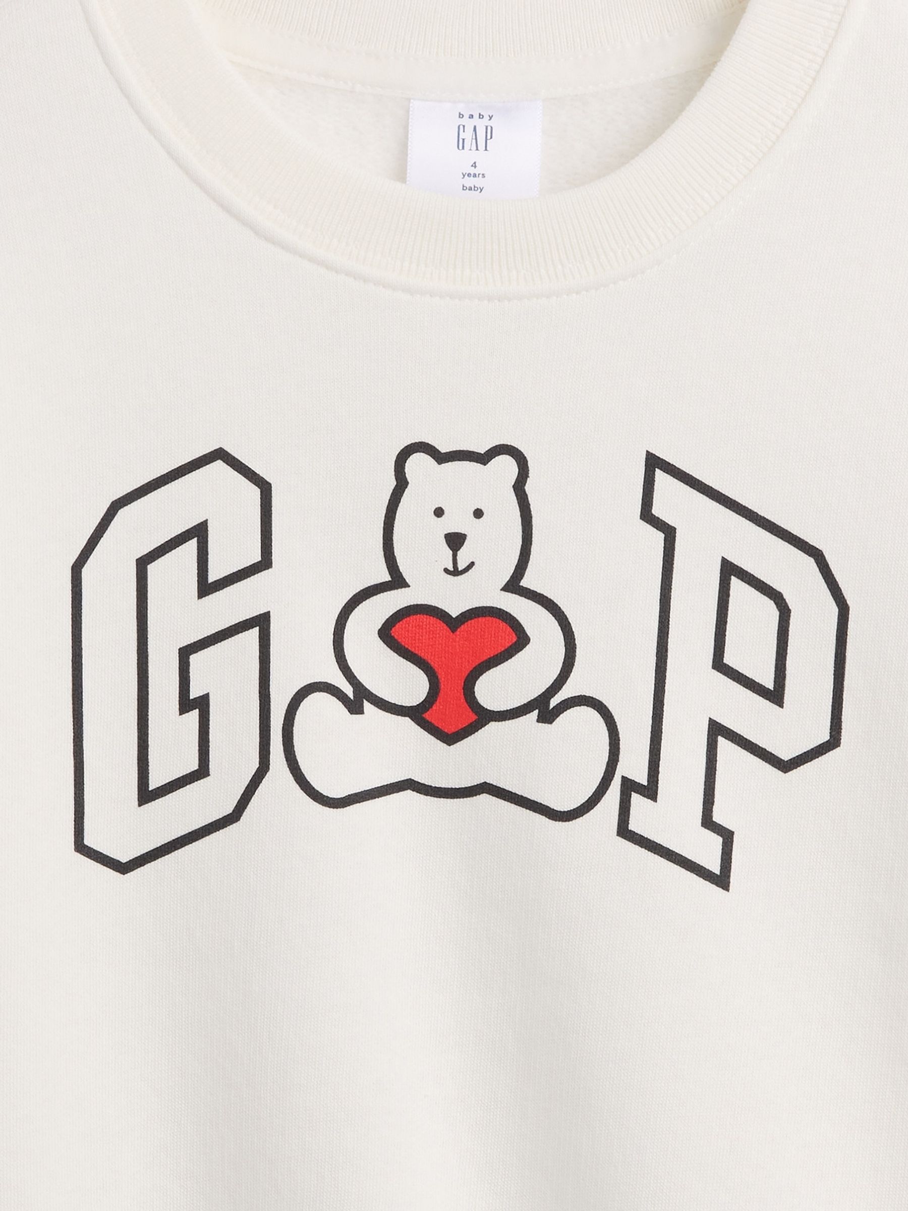 White Logo Relaxed Crew Neck Sweatshirt - Image 3 of 3