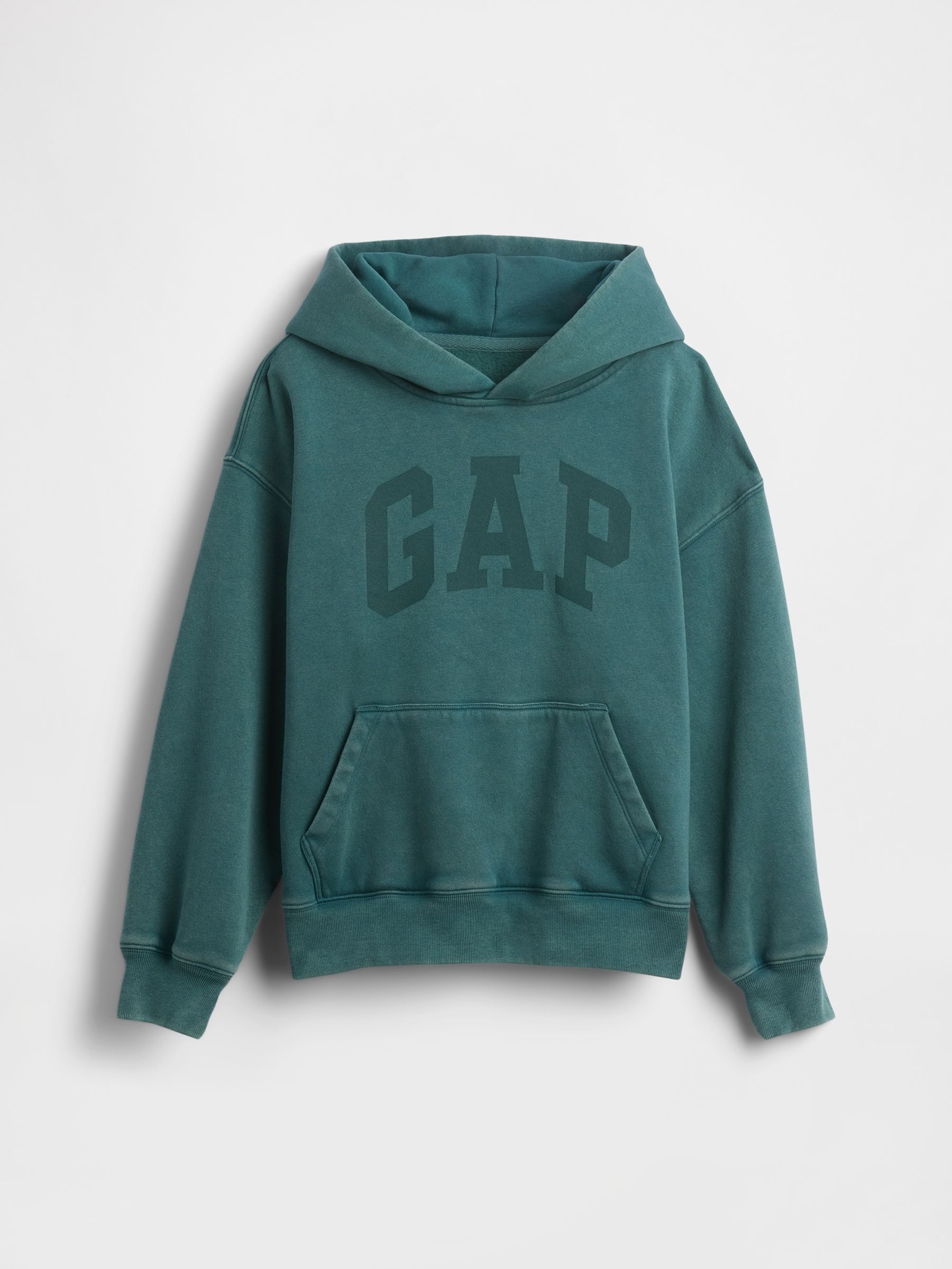 Green VintageSoft Relaxed Logo Hoodie - Image 4 of 5