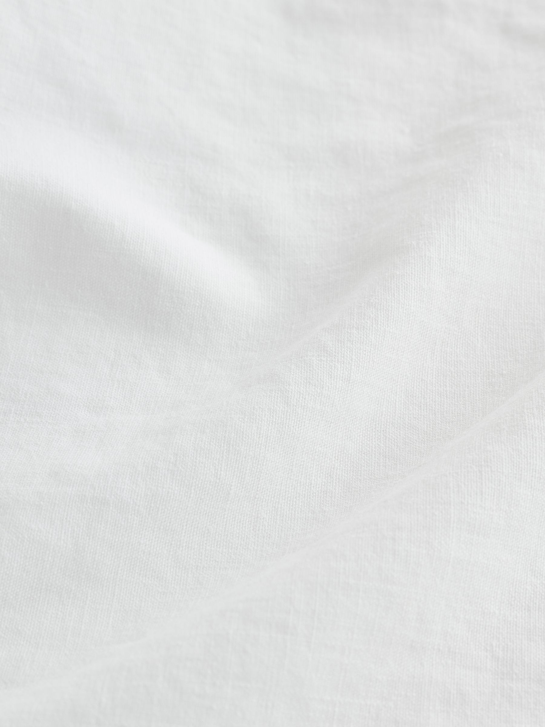 White Mid Rise Linen-Blend Easy Barrel Trousers - Image 3 of 6