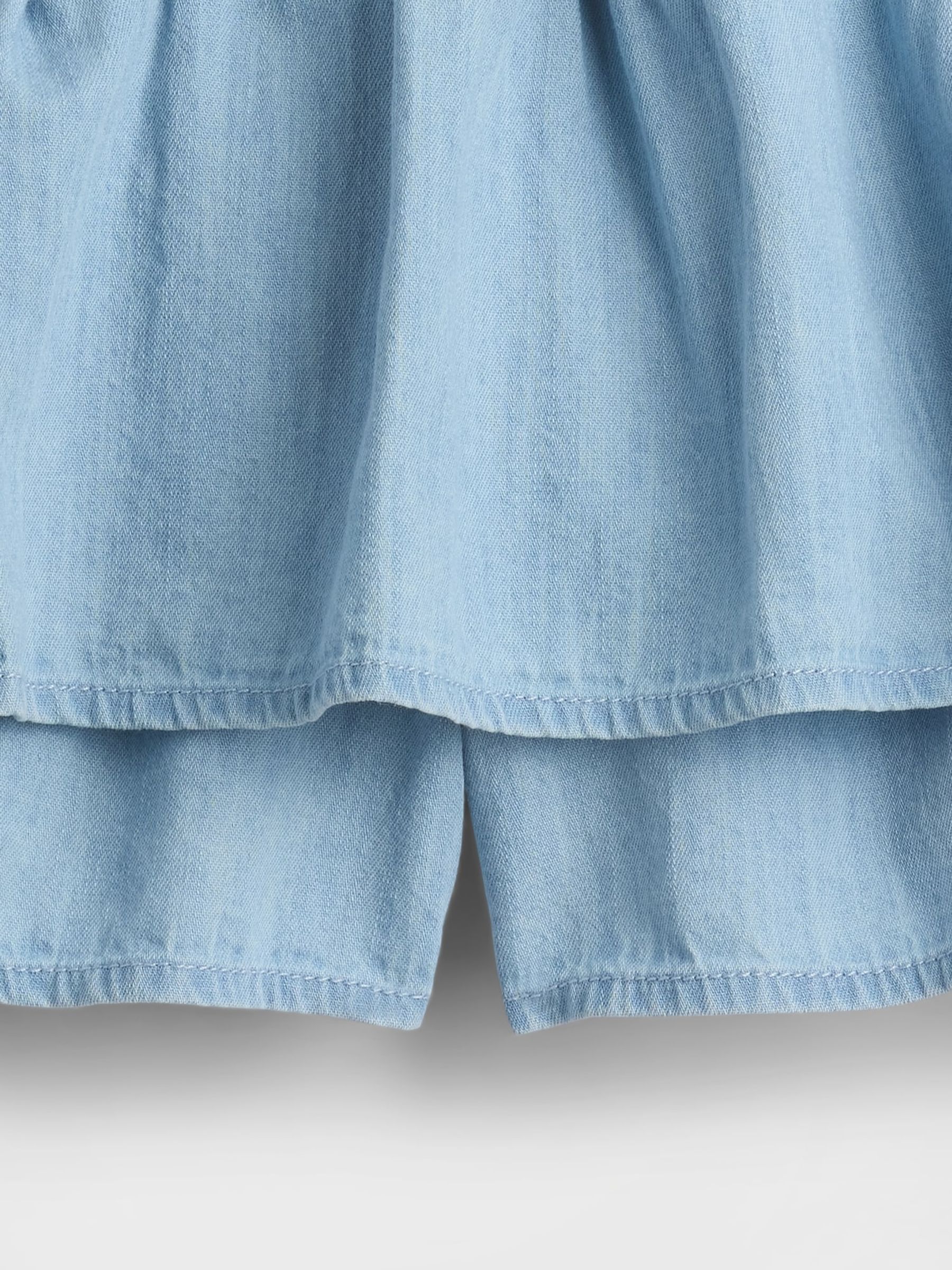 Blue Denim Tiered Skort - Image 4 of 5