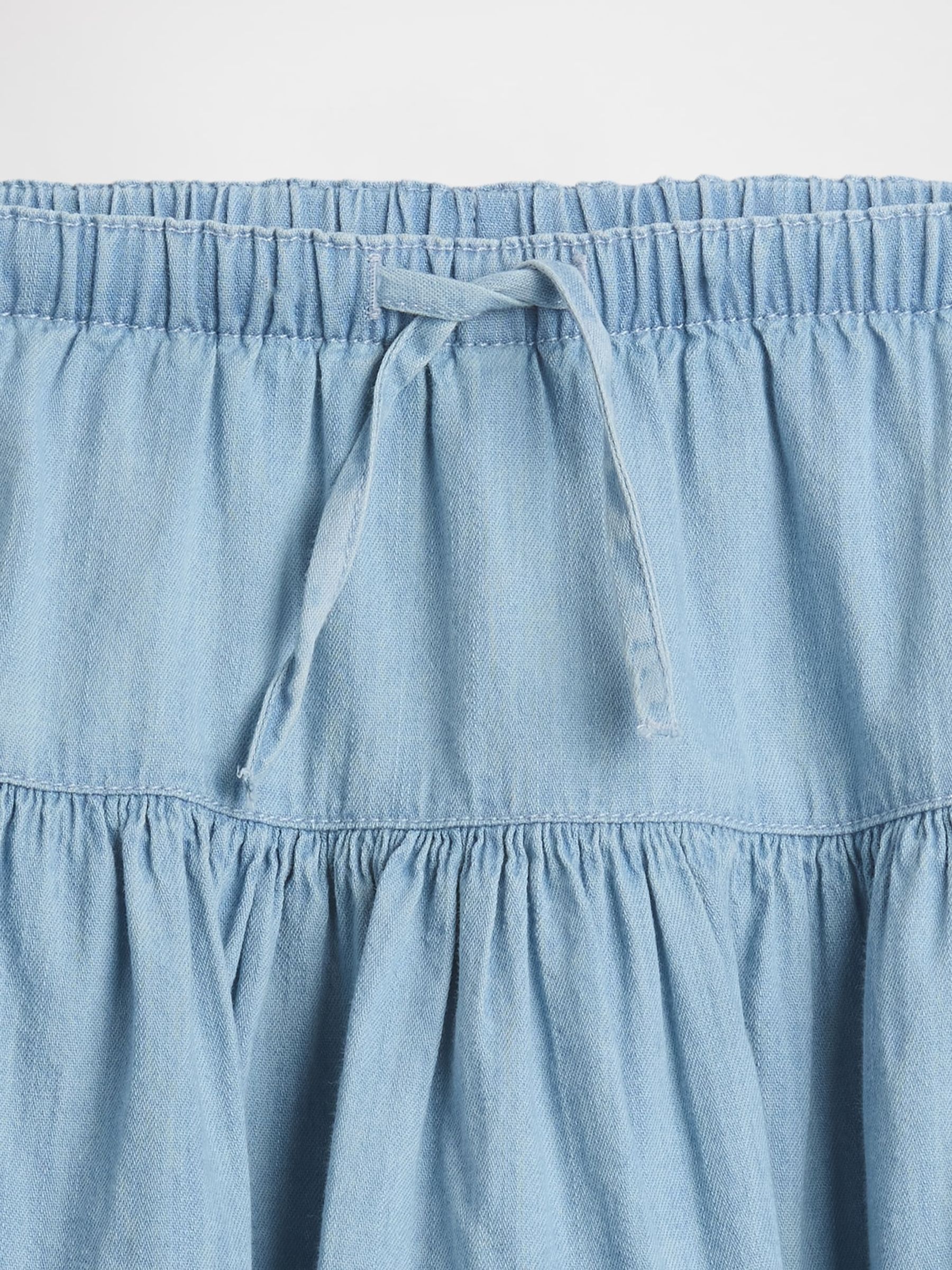 Blue Denim Tiered Skort - Image 5 of 5