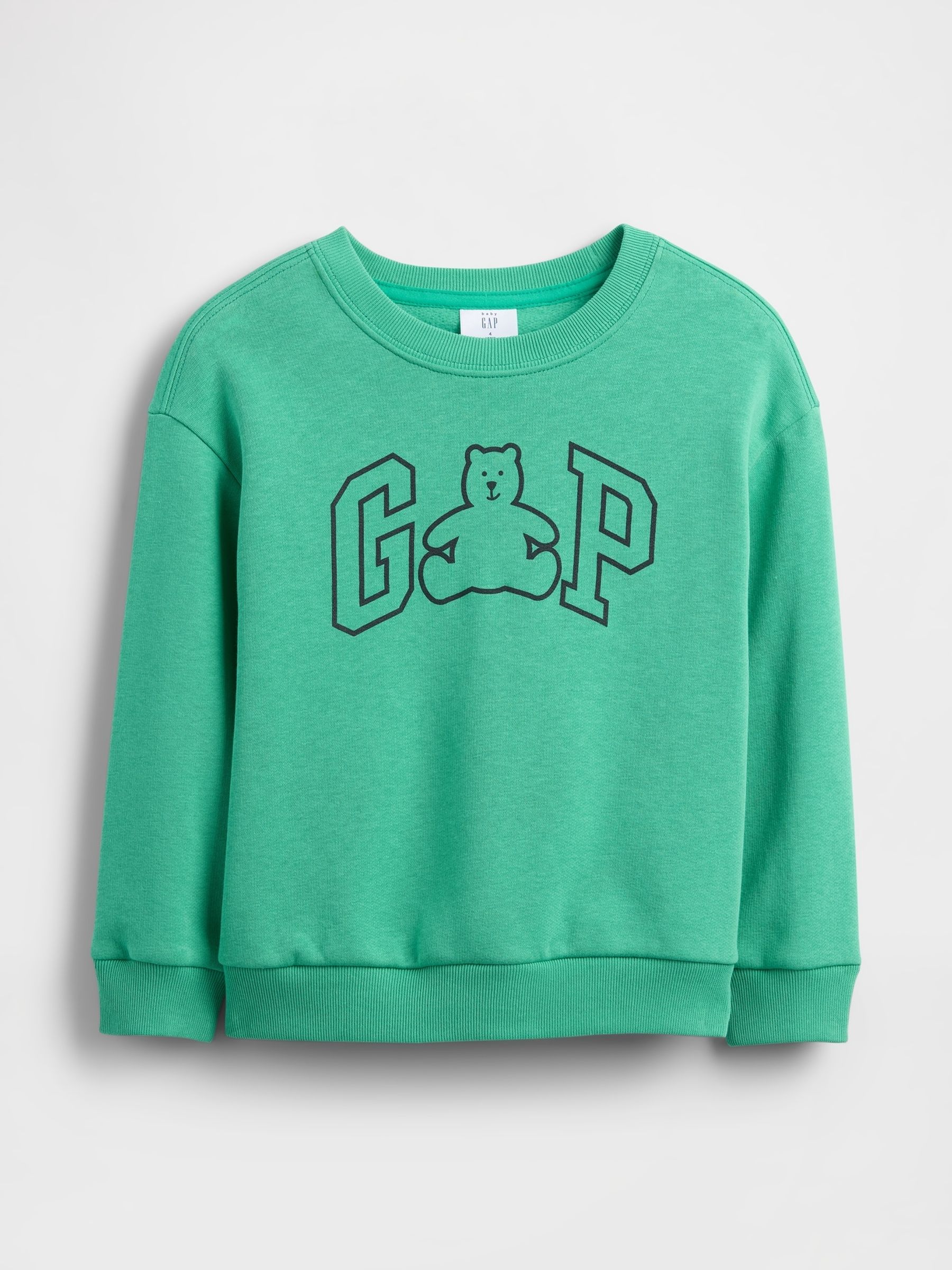 Green Logo Relaxed Crew Neck Sweatshirt - Image 1 of 3