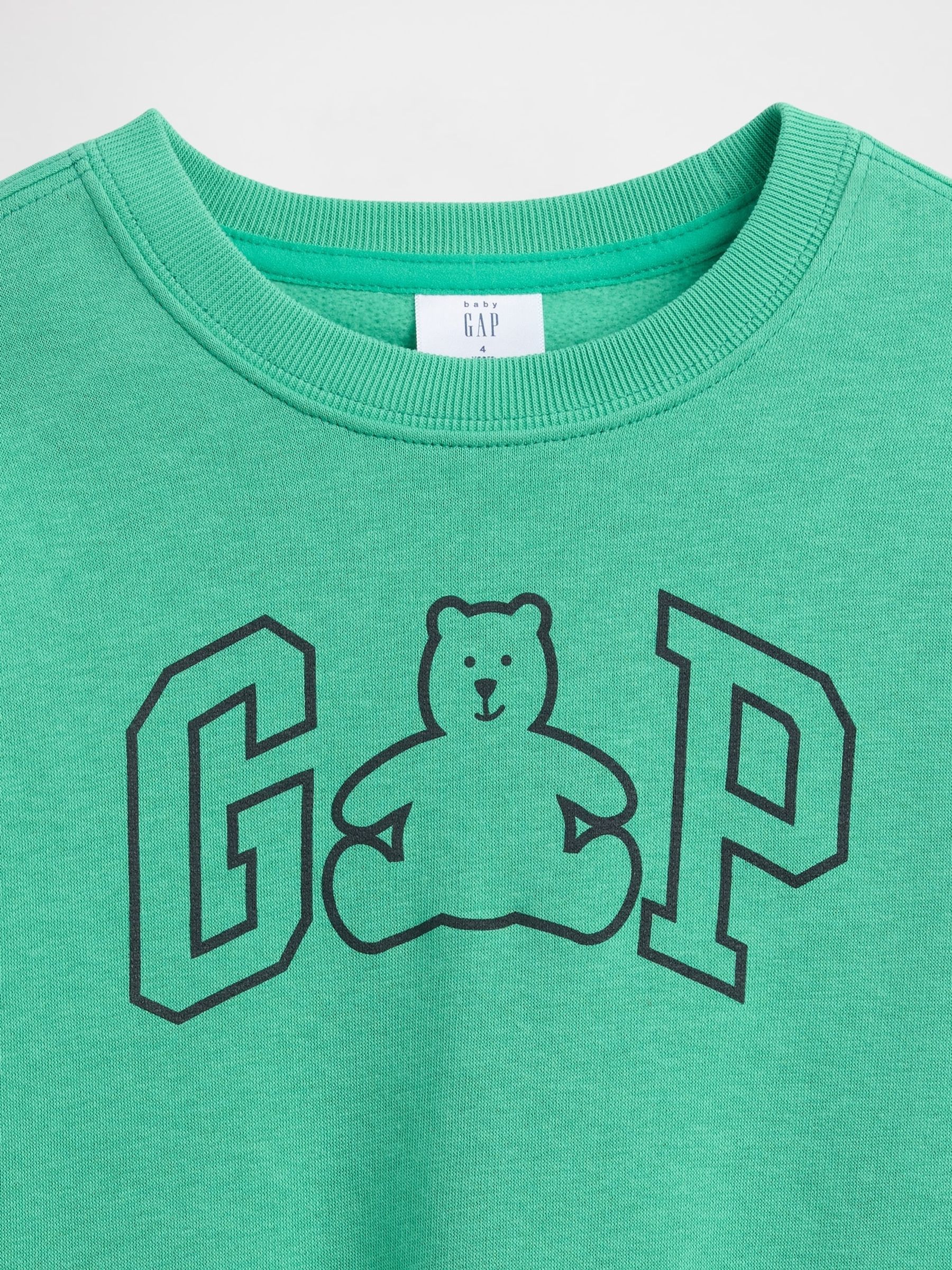 Green Logo Relaxed Crew Neck Sweatshirt - Image 3 of 3