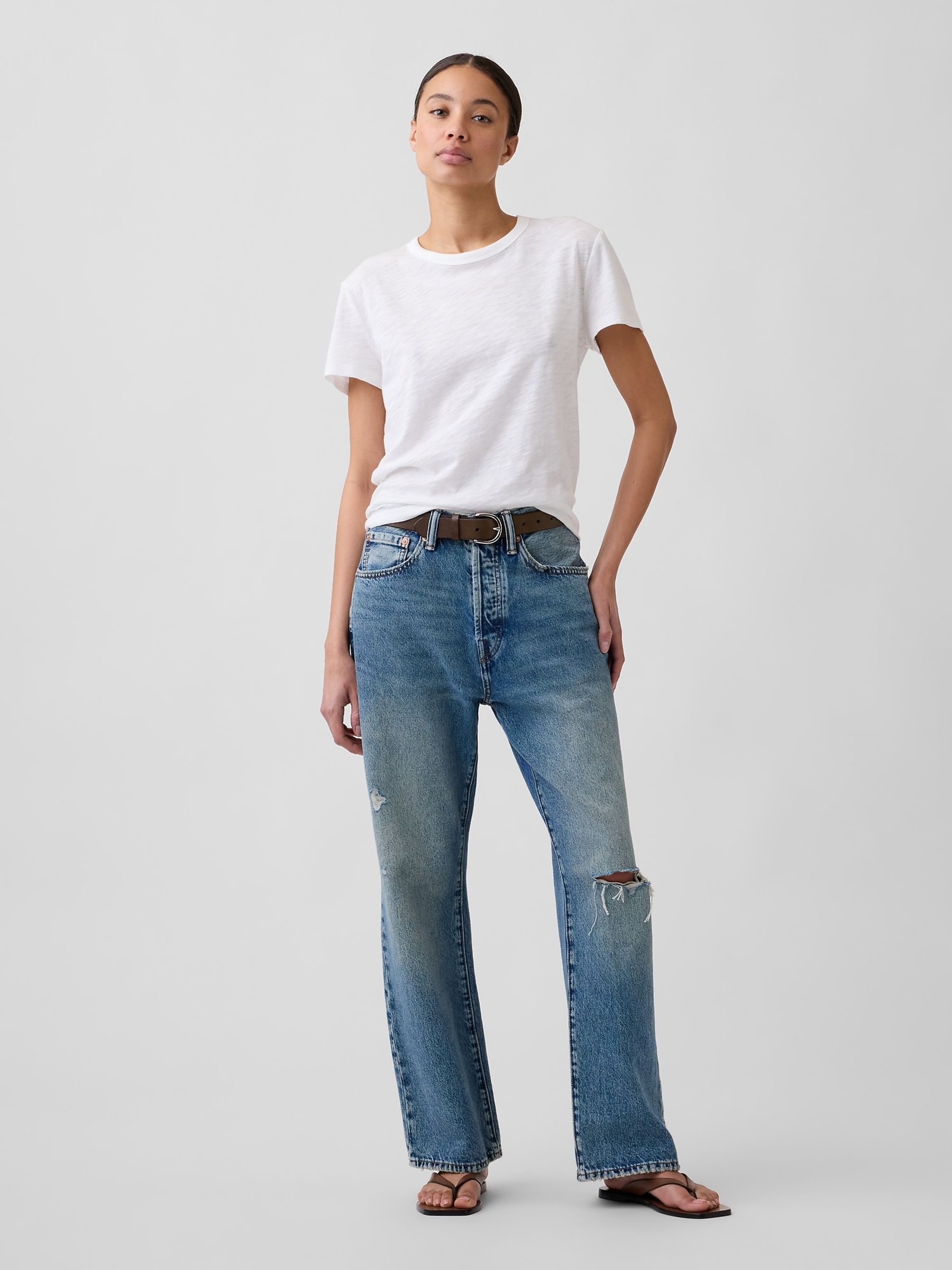 White ForeverSoft Relaxed Short Sleeve T-Shirt - Image 3 of 5